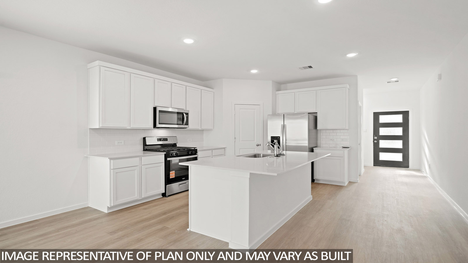 open concept living and dinnig area