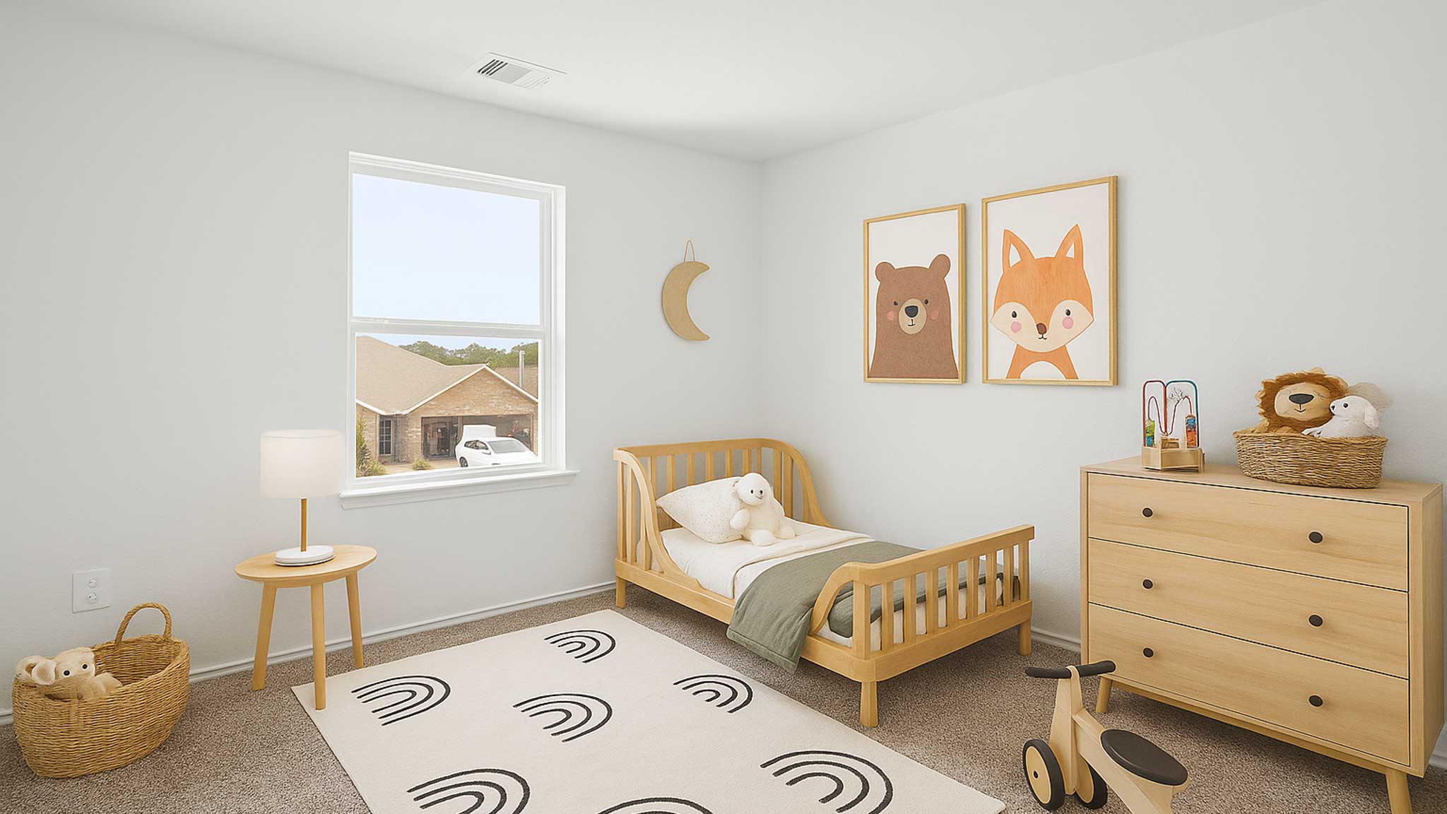 bedroom with carpet flooring