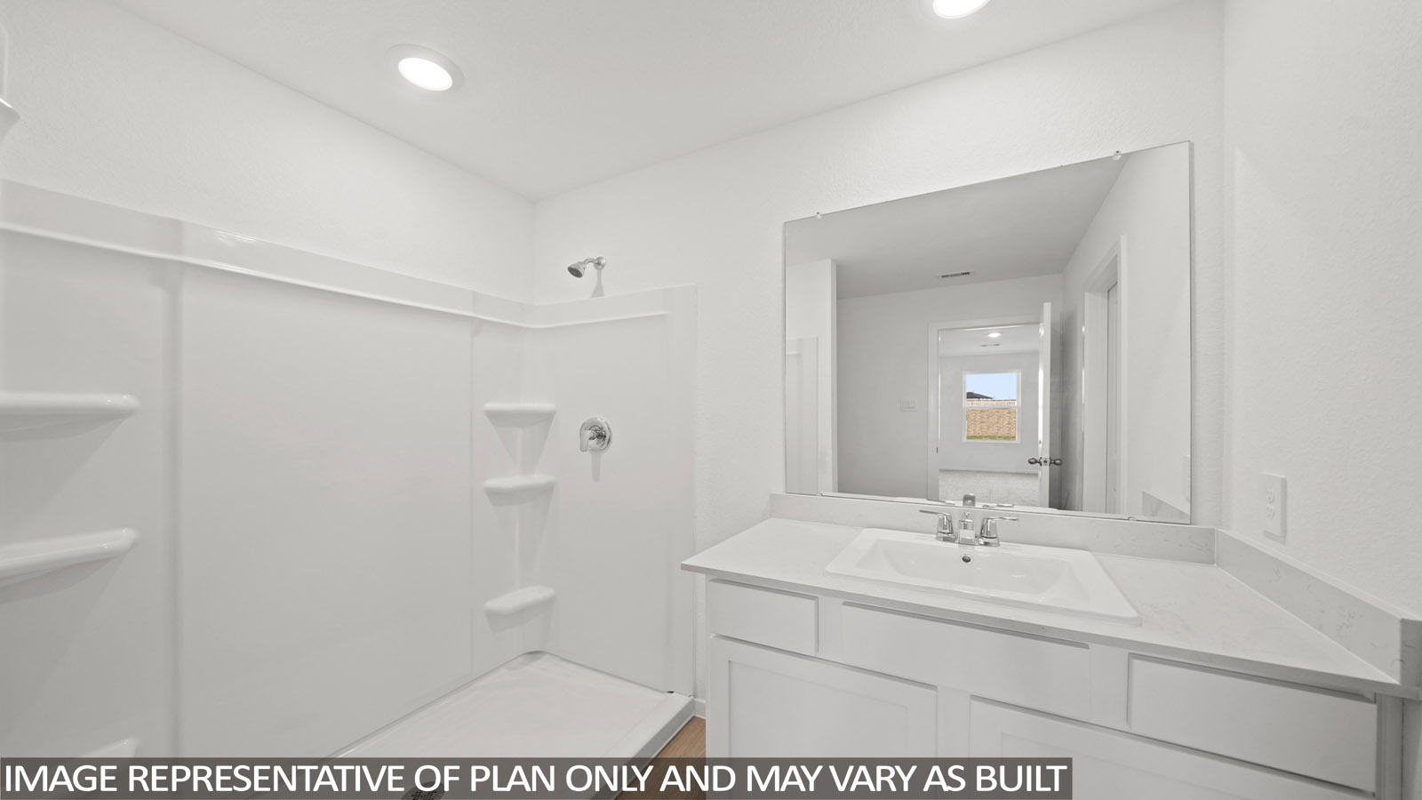 Secondary bathroom with tub/shower combo