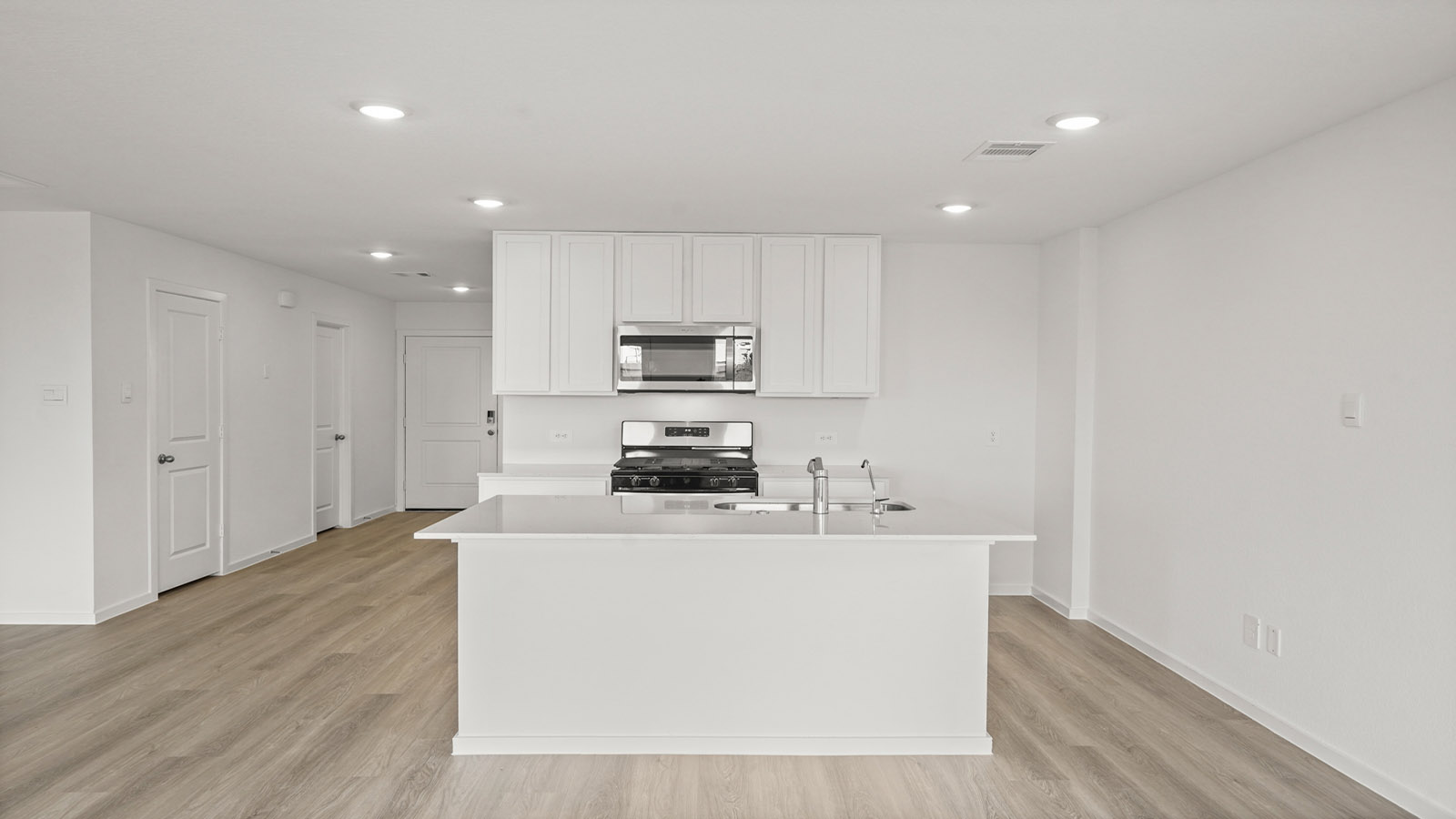 Kitchen with an island