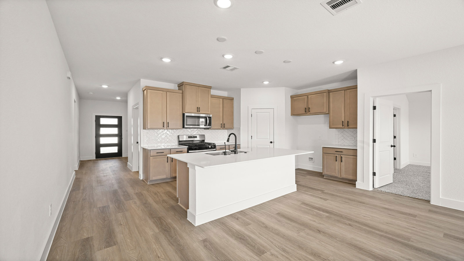 Kitchen with an island