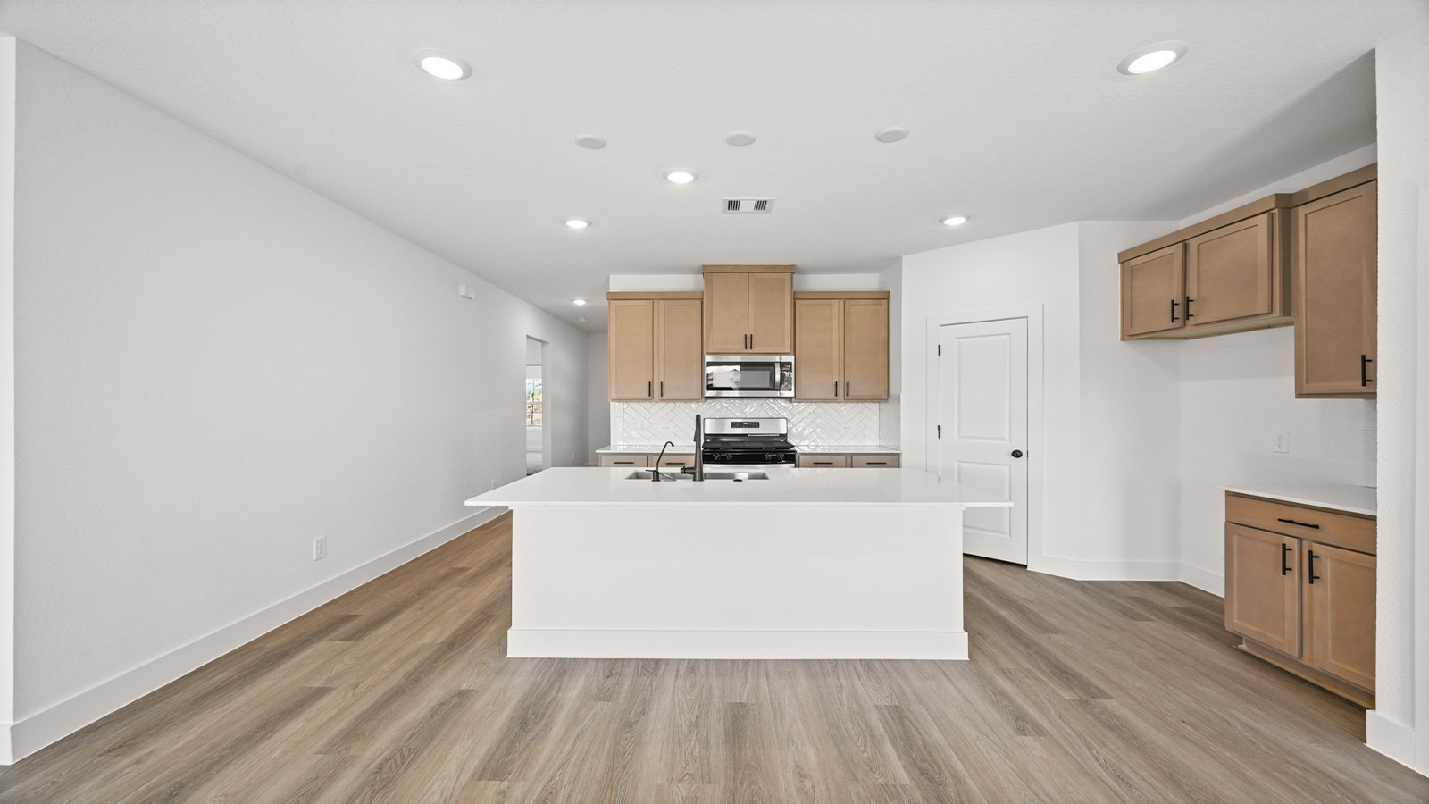 Kitchen with an island