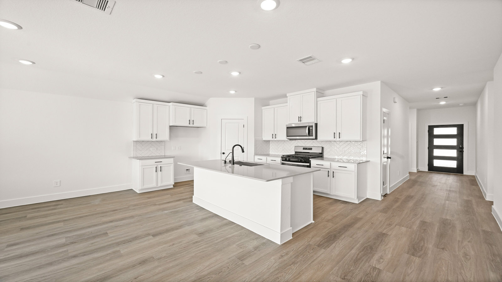Kitchen with an island