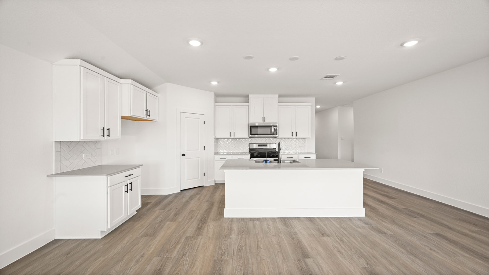 Kitchen with an island