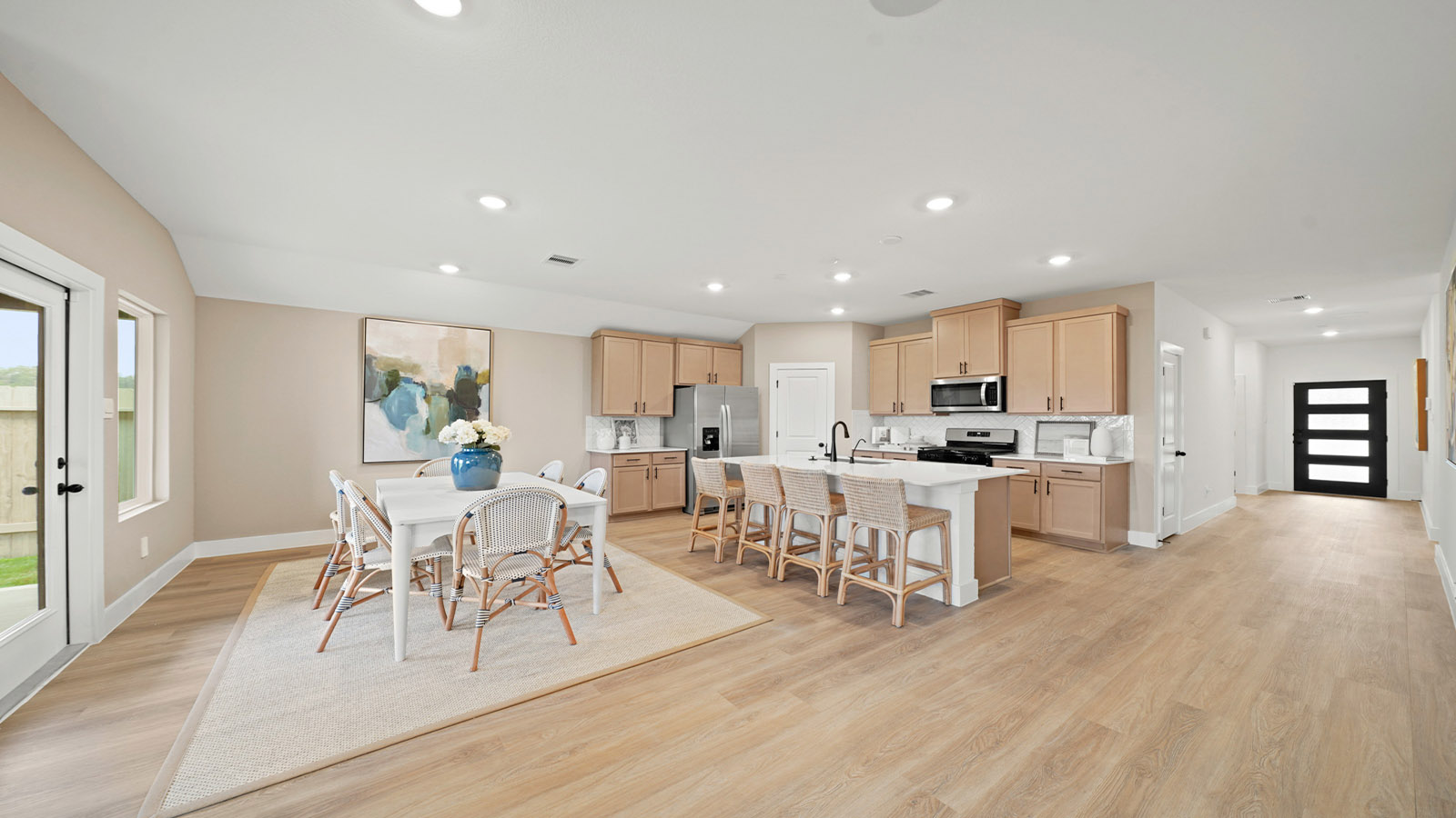 Kitchen with an island