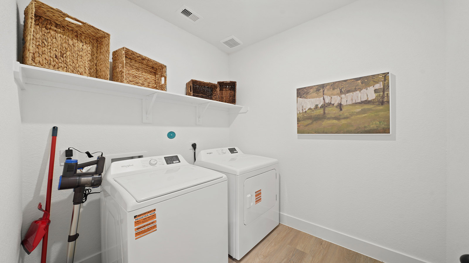 Utility room with storage