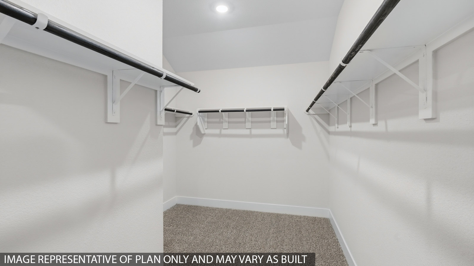 Primary bathroom with soaker tub and tile shower with semi frameless glass in Montgomery TX