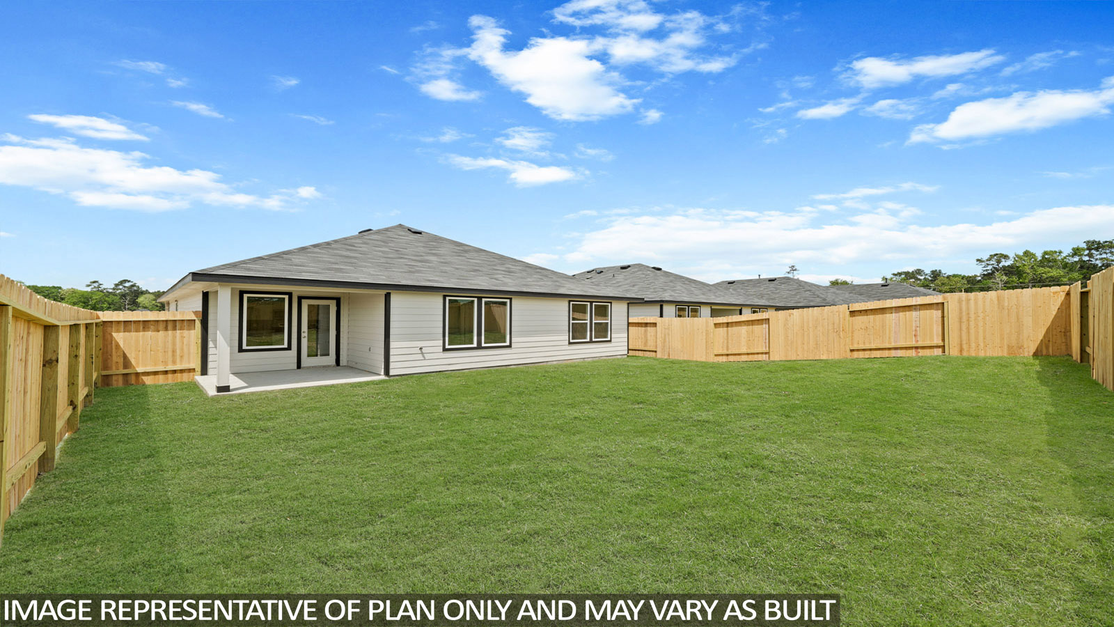 covered patio with overhead lighting