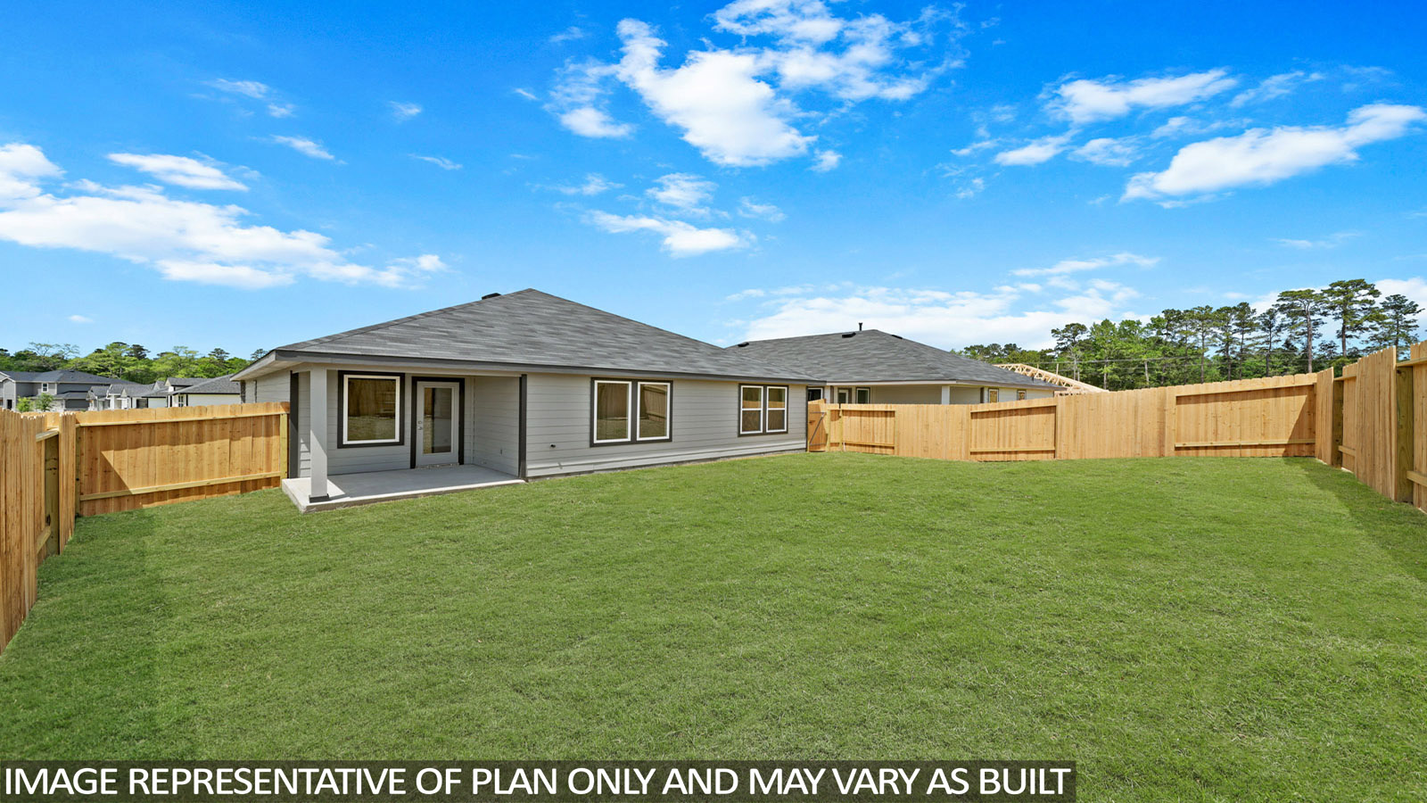 covered patio with overhead lighting