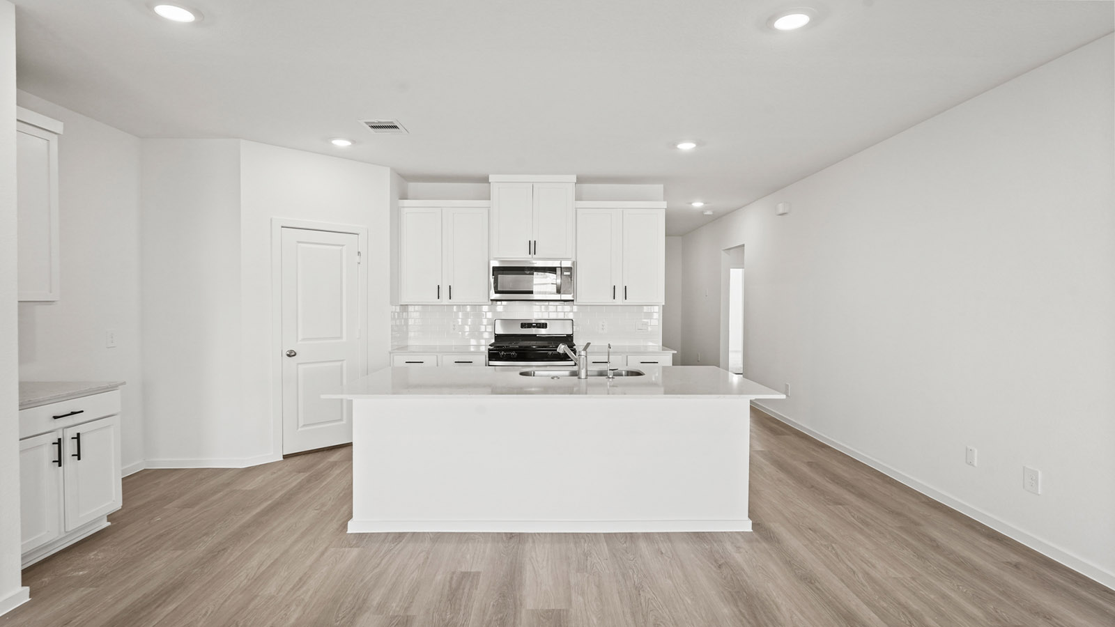 Kitchen with an island