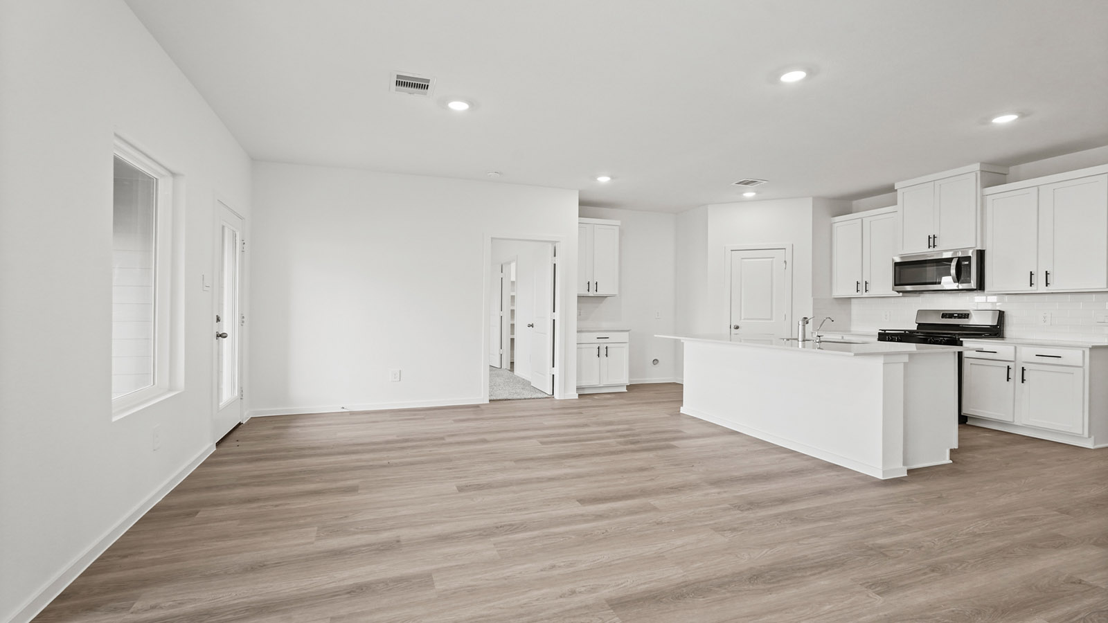 Kitchen with an island