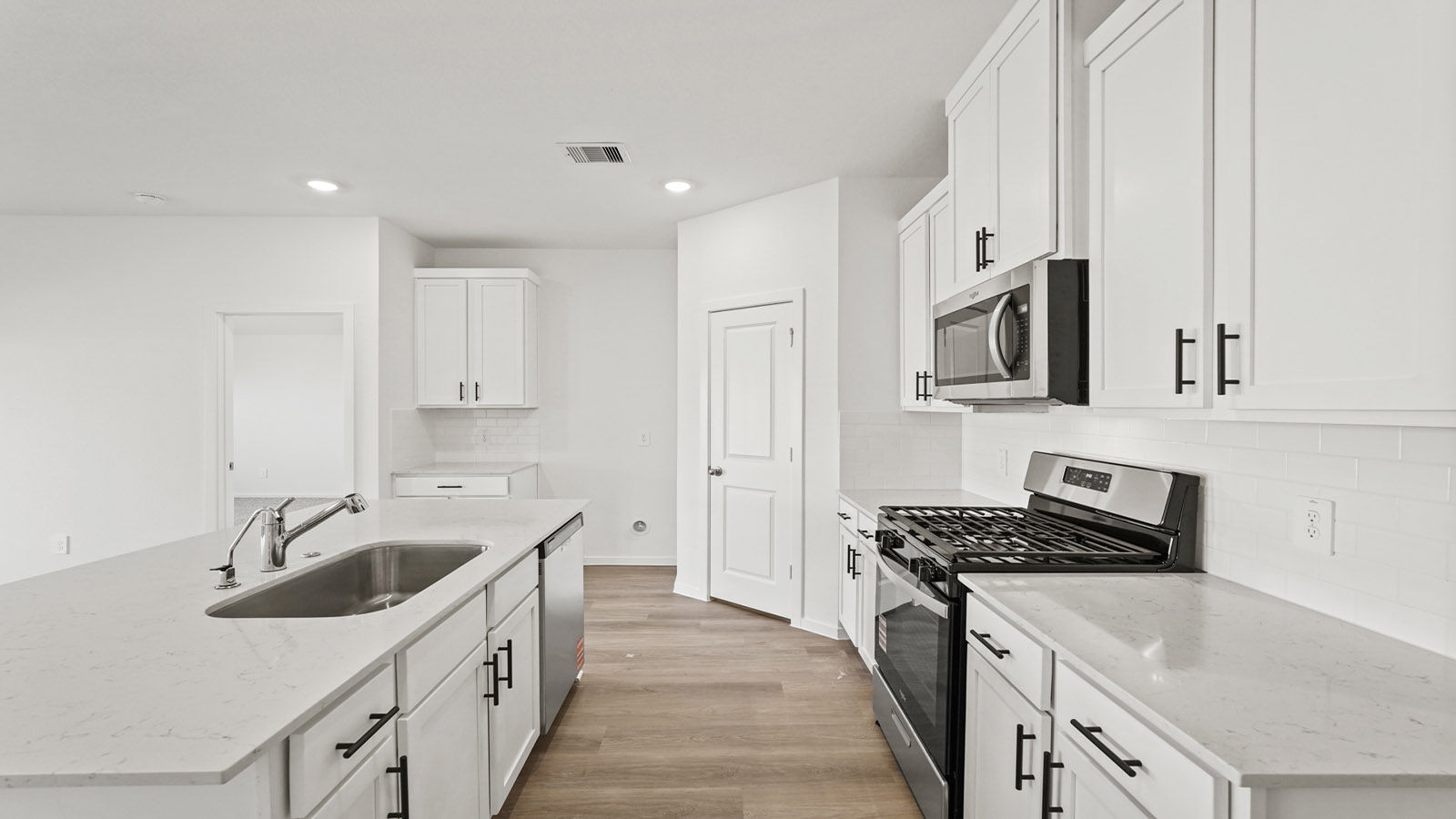 Kitchen with an island