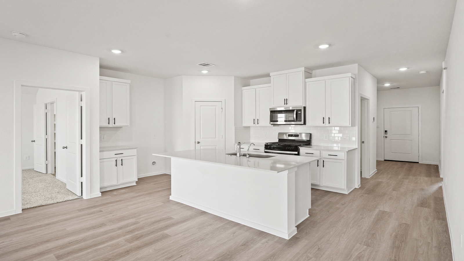 Kitchen with an island