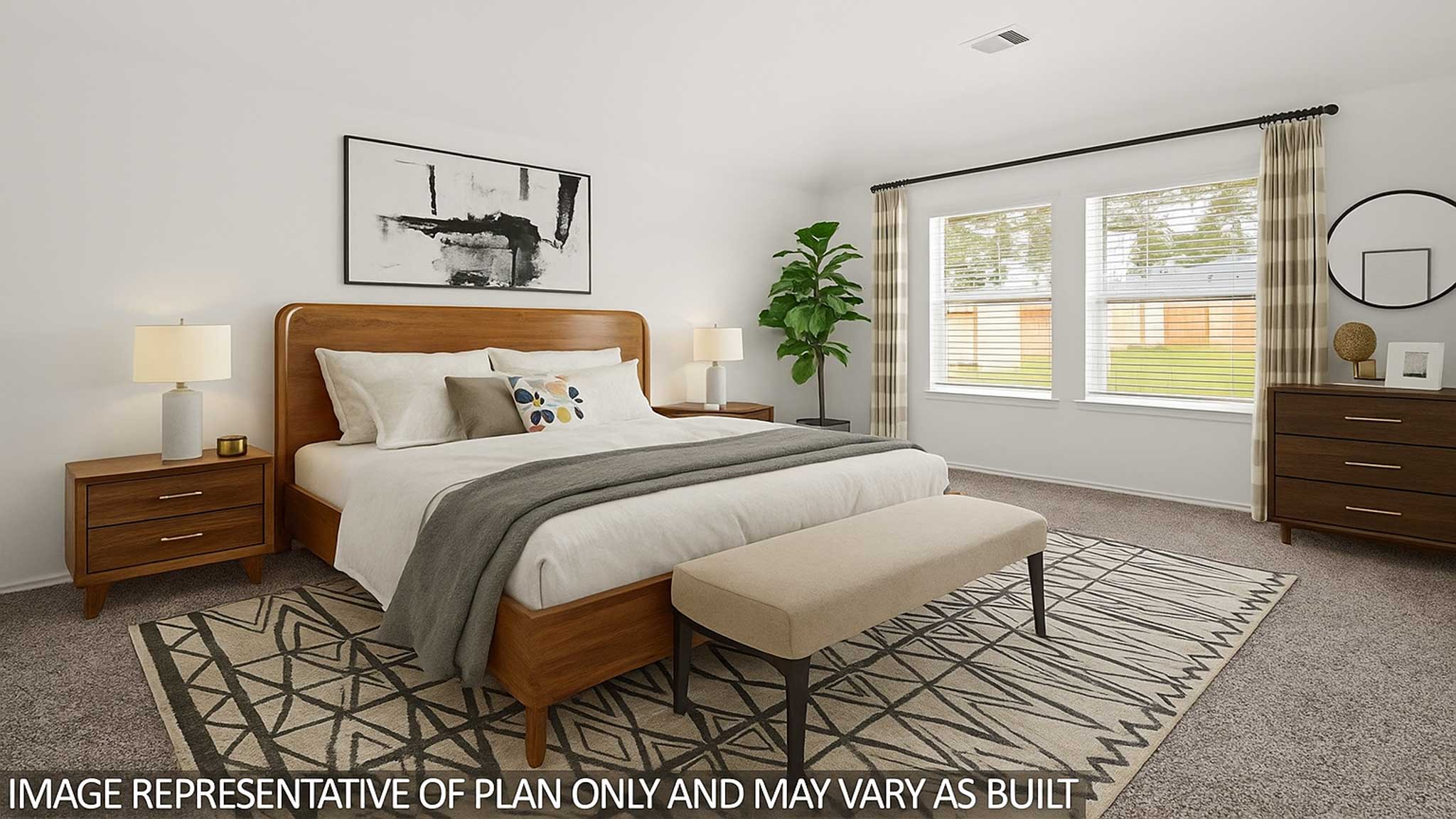 bedroo with carpet flooring