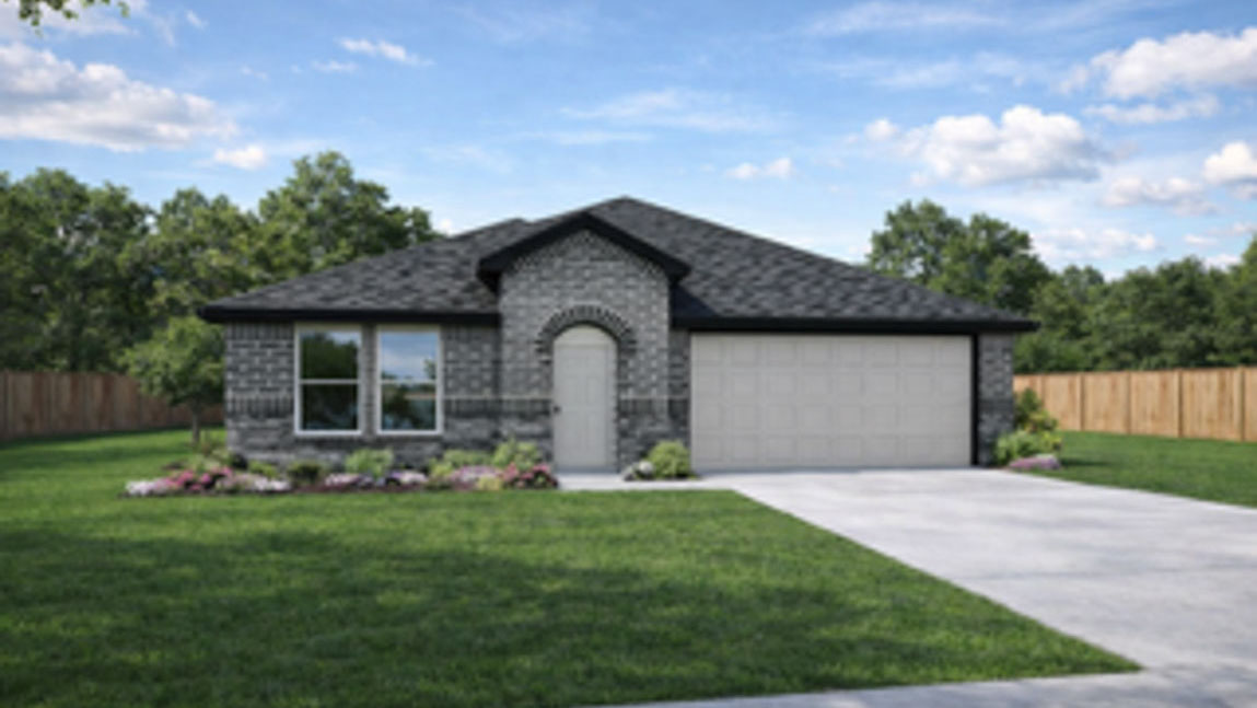This home — photograph published by the builder