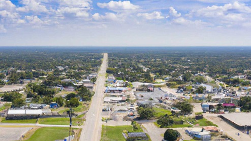 Lexington Heights drone shot.
