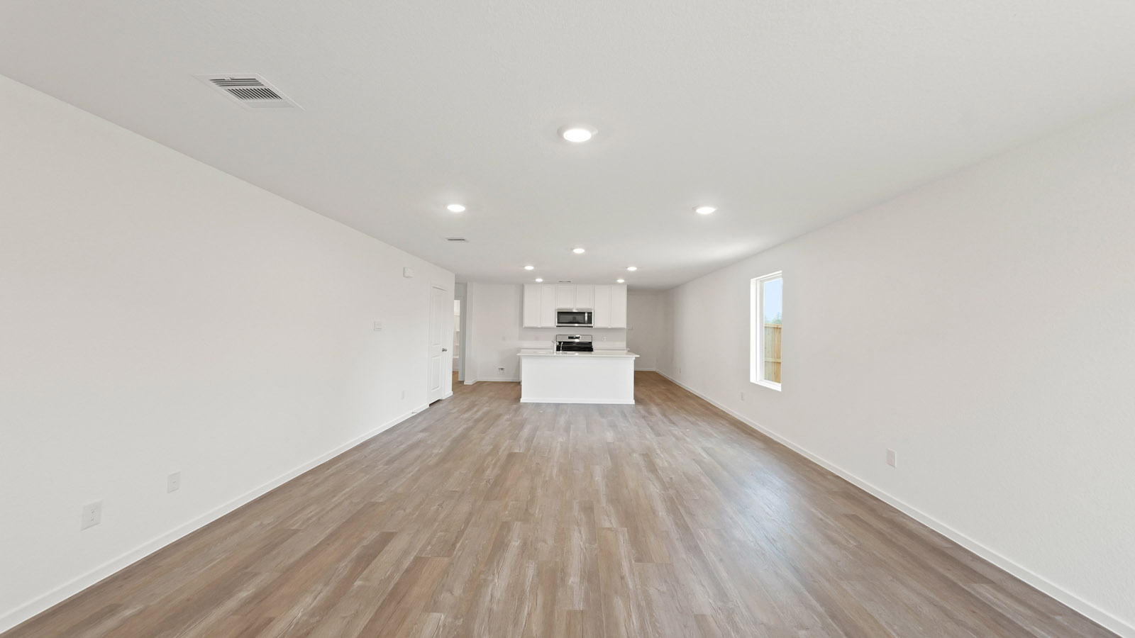 Kitchen with an island