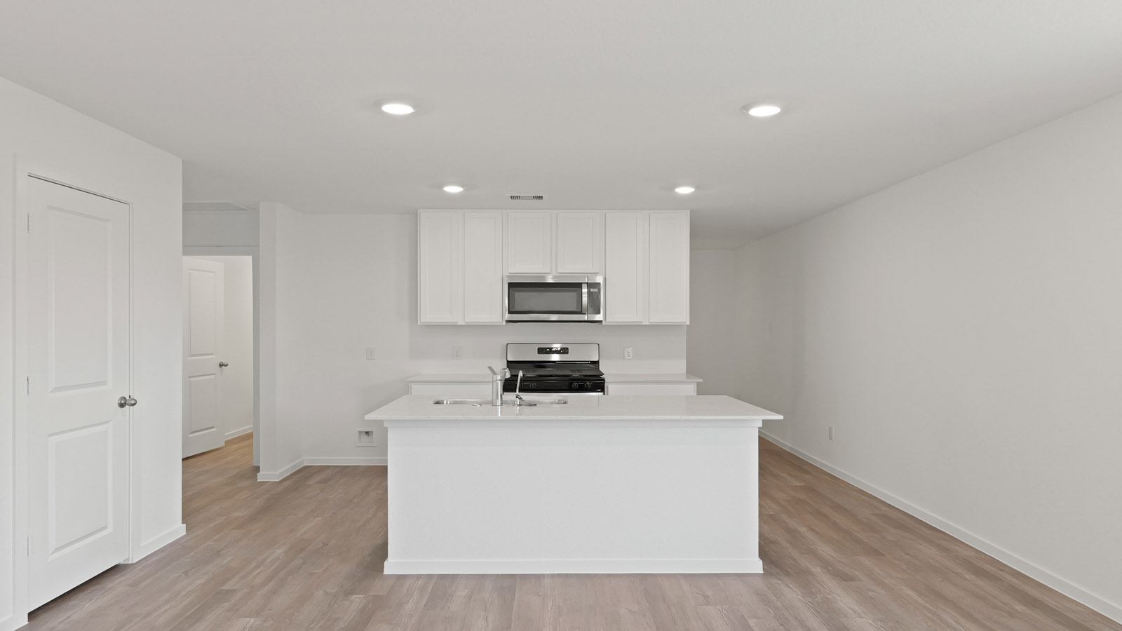 Kitchen with an island