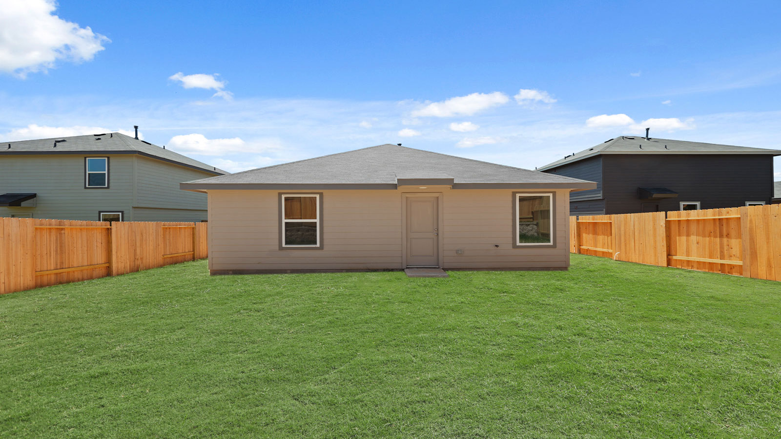 Fully Landscaped backyard