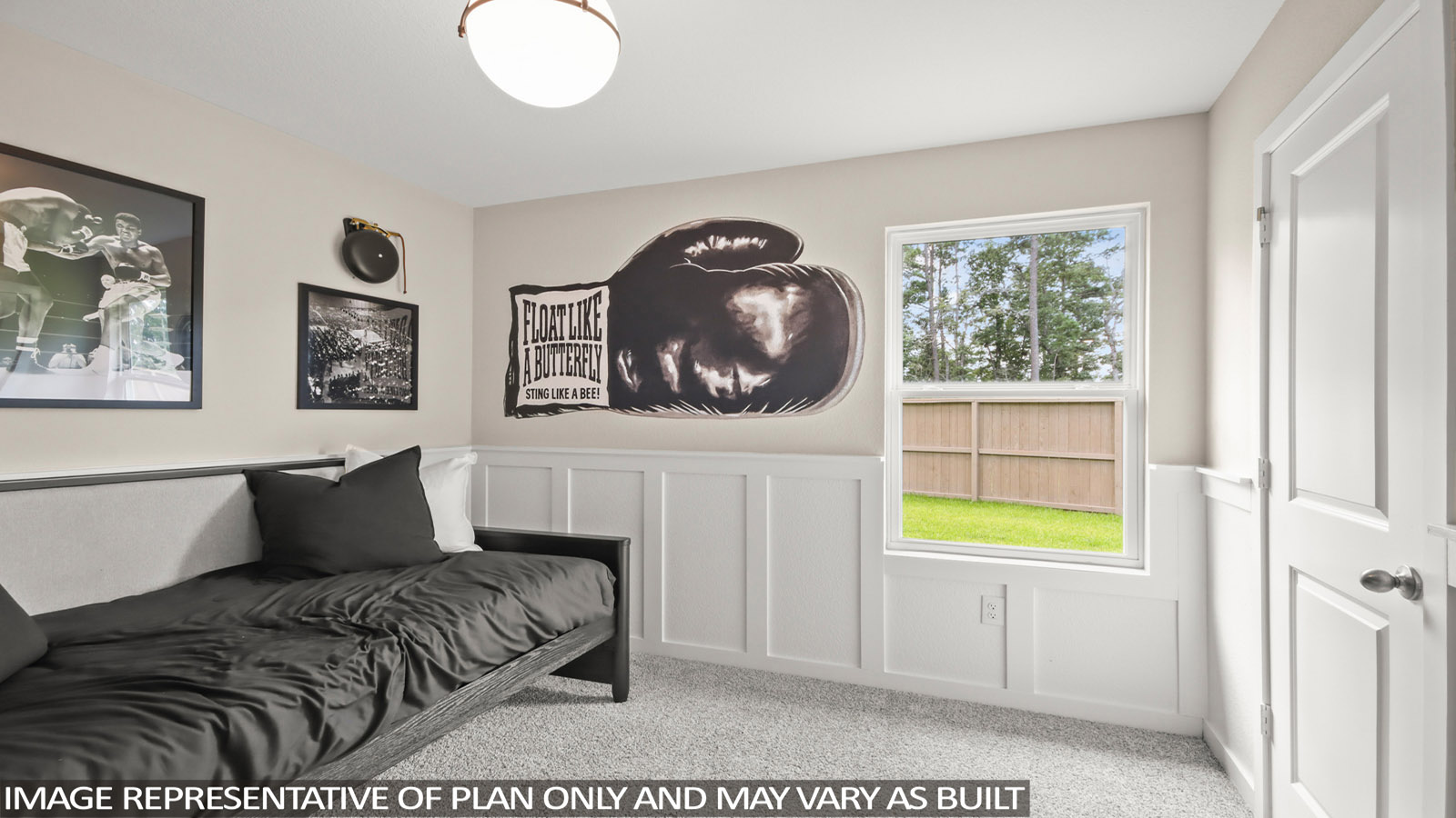 Secondary bedroom with bright window