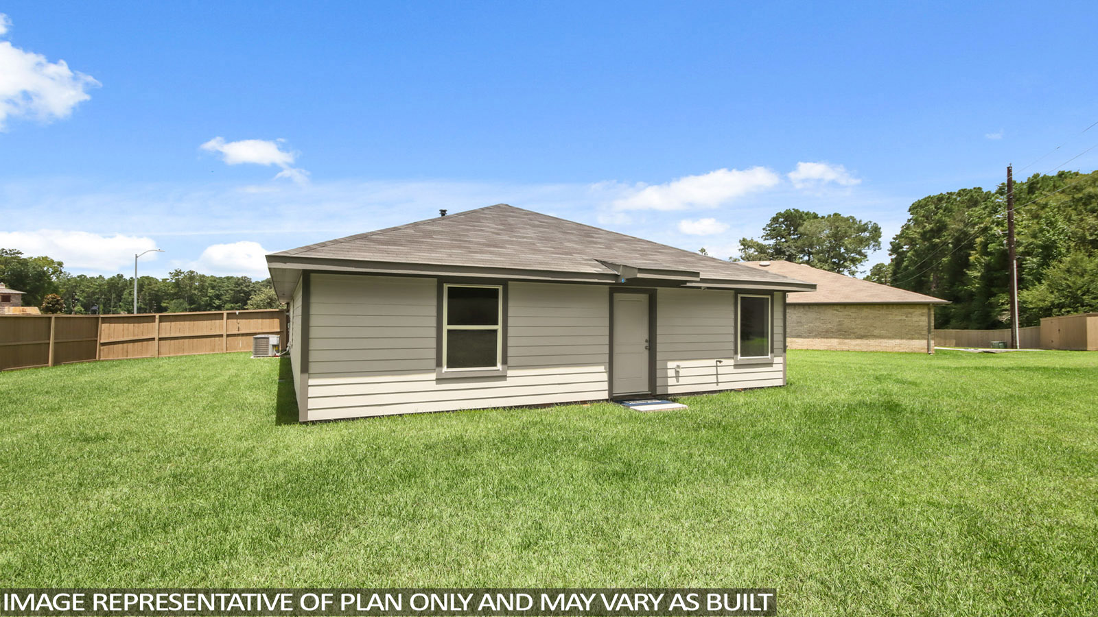 Fully Landscaped backyard