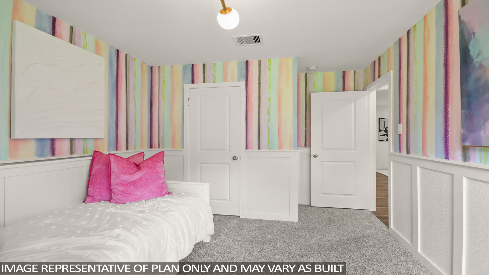 Secondary bedroom with bright window