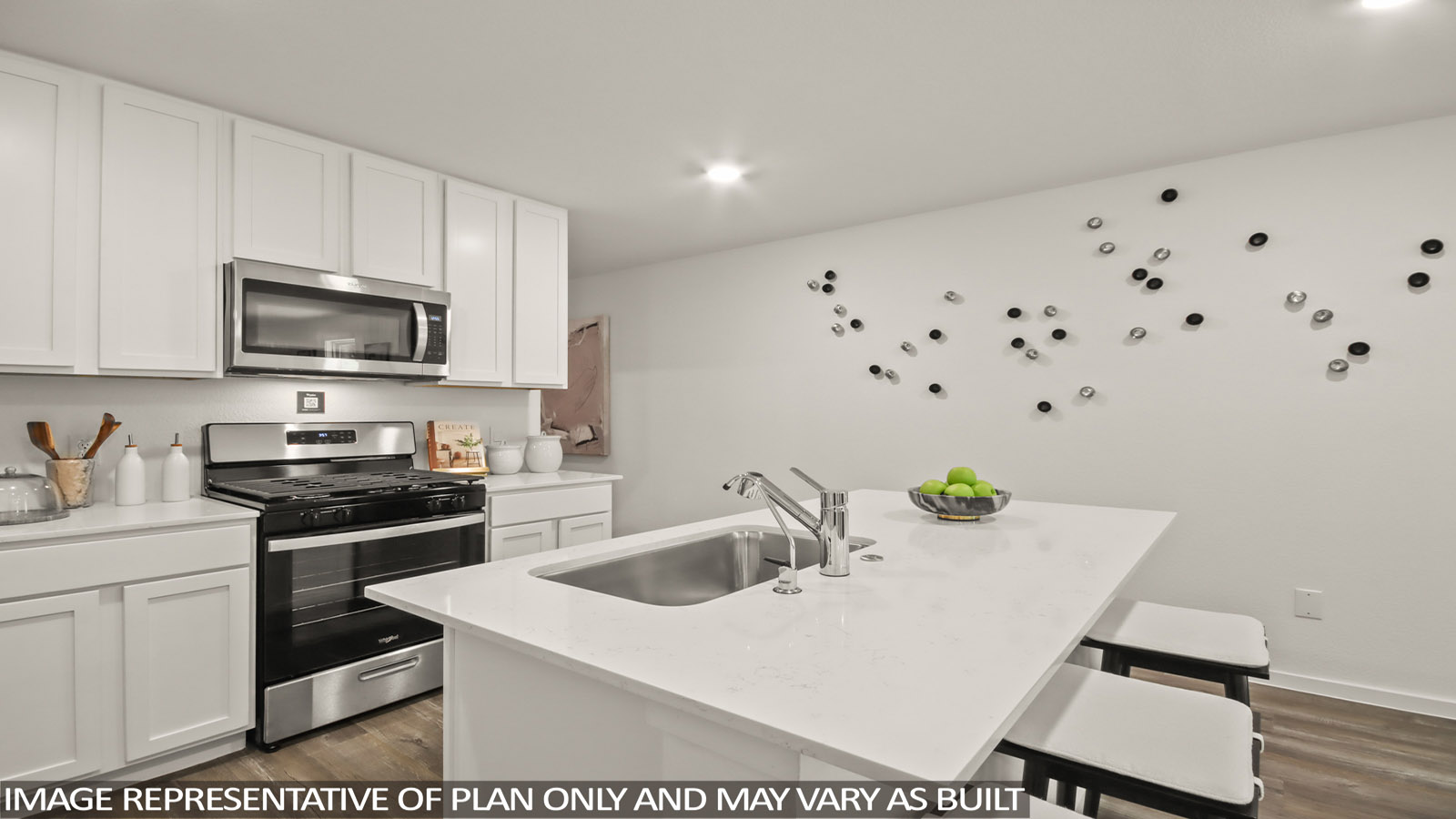 Kitchen with an island