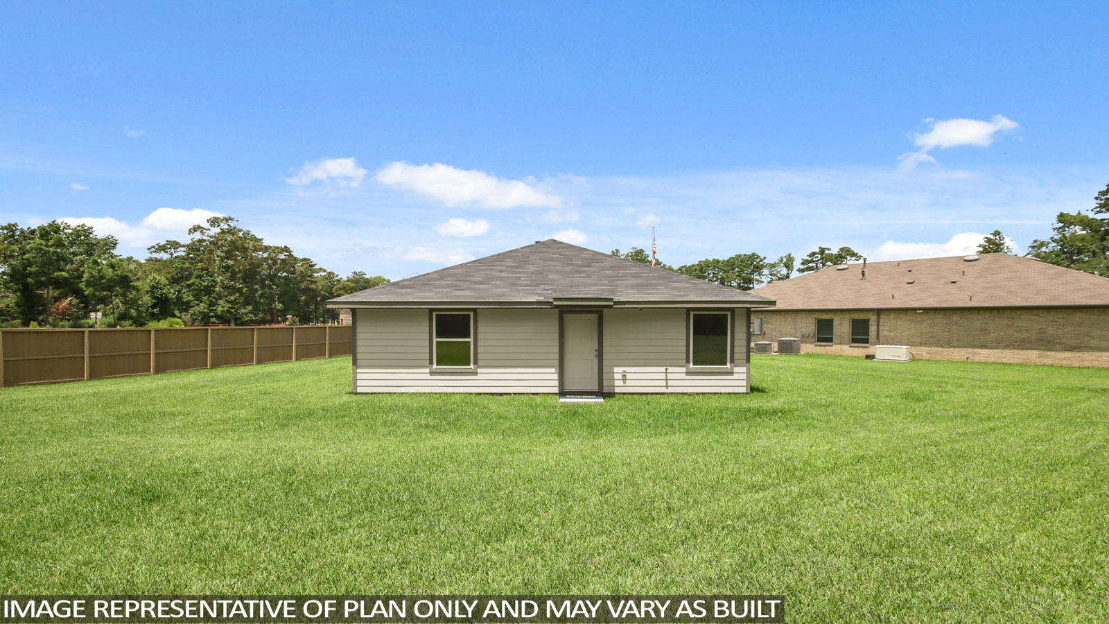 Fully Landscaped backyard