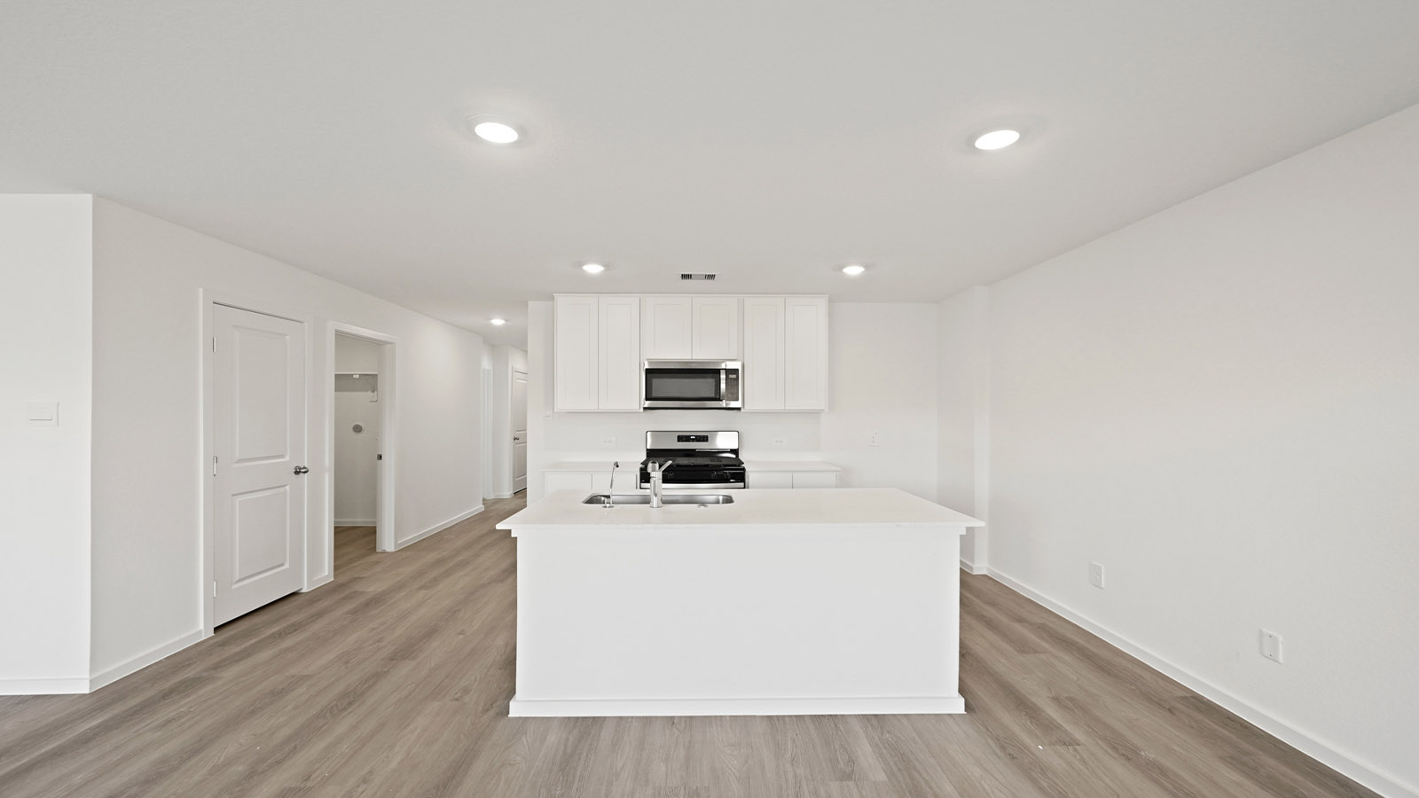 Kitchen with an island