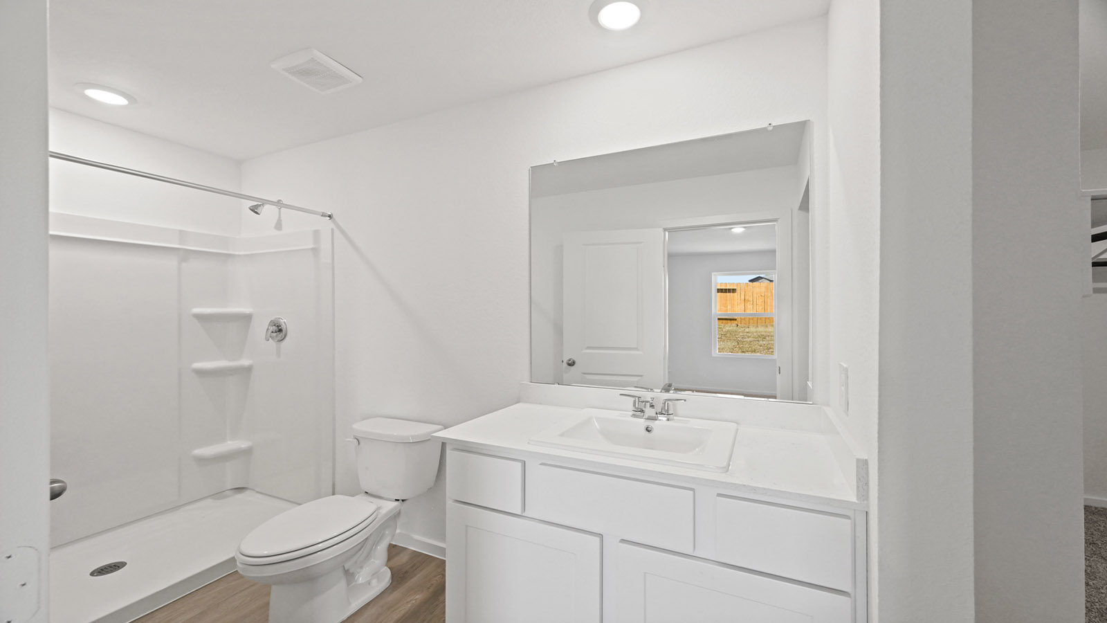 Primary bathroom with stand-alone shower