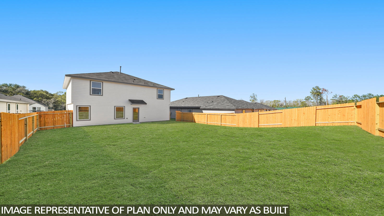 Fully Landscaped backyard