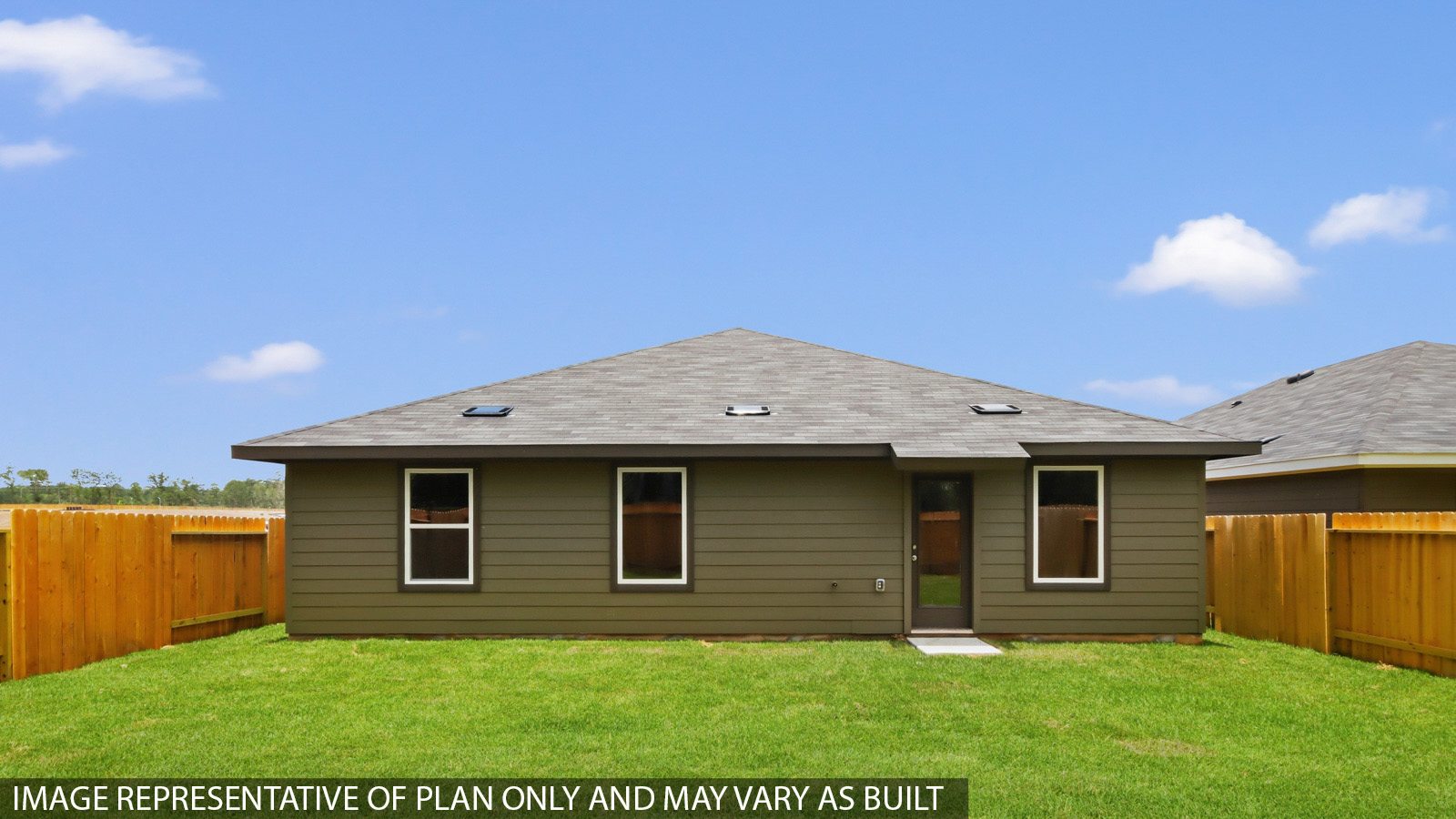 back of house with james hardie siding and glass back door