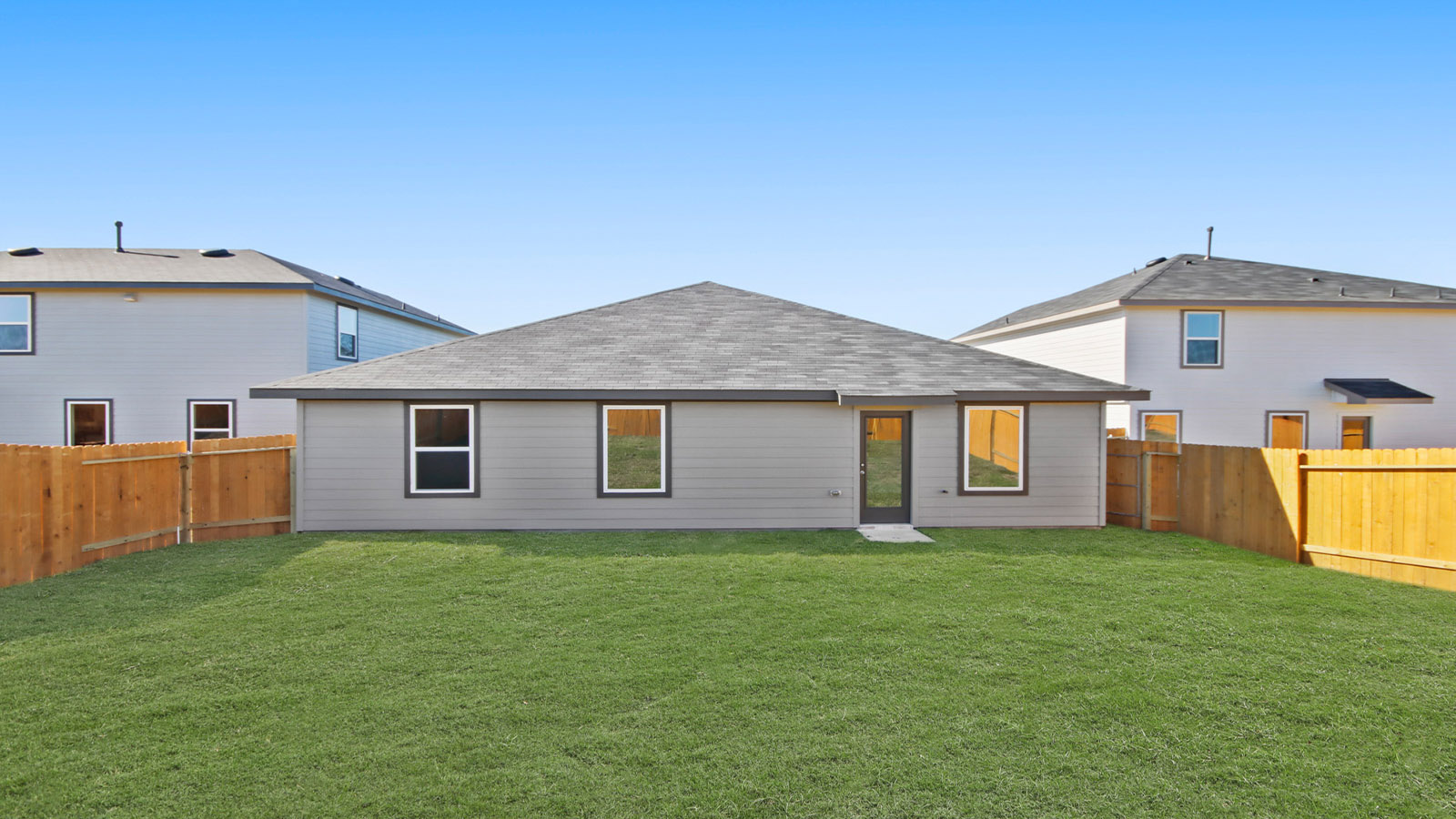 Fully Landscaped backyard