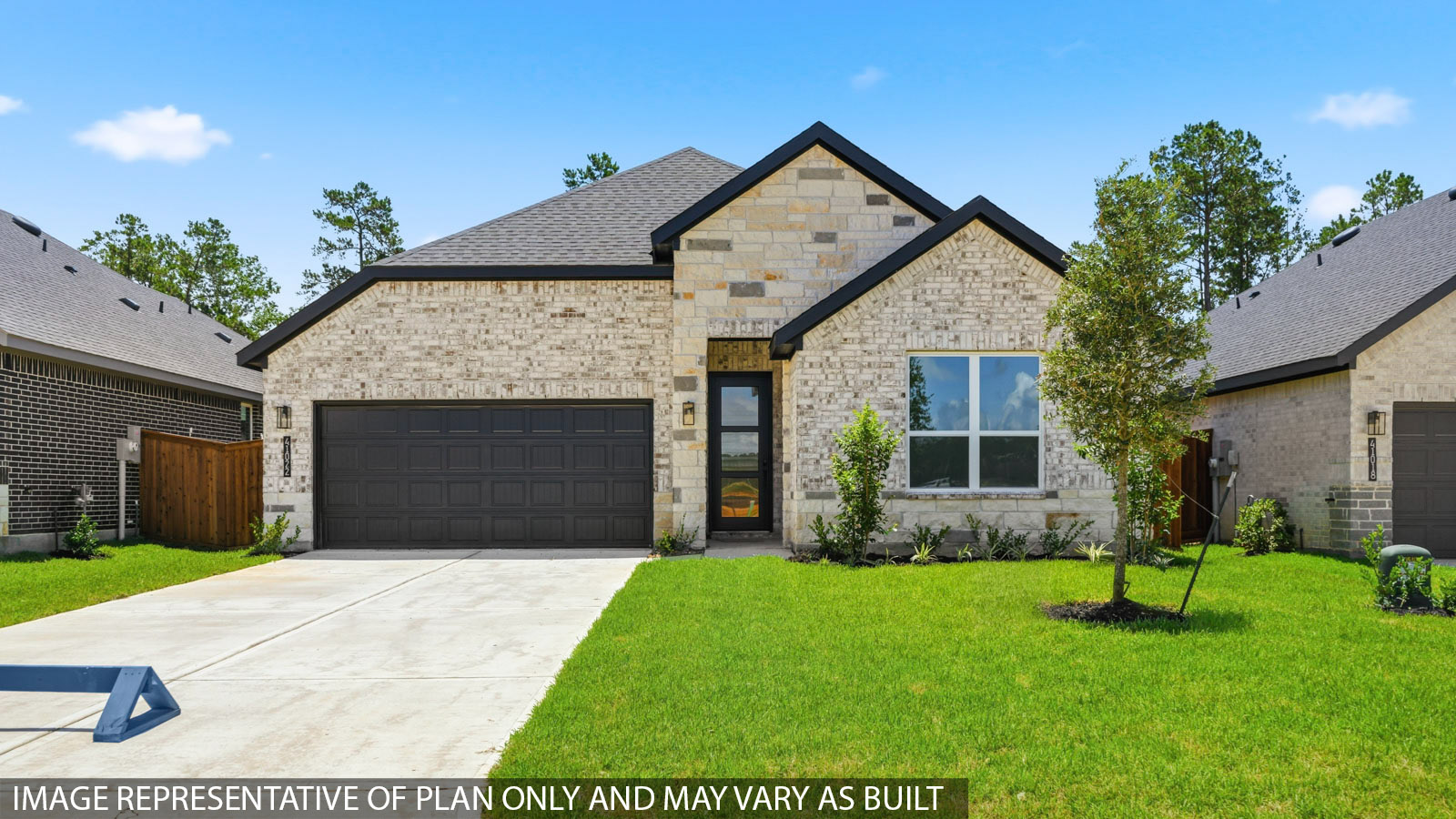We would love to introduce you to our Emerald/2060 floor plan, located in Mill Creek Estates. This single-story house features four bedrooms, three bathrooms, and a two-car garage. It spans 2,255 square feet and will be a lovely home for you and your family!  As you enter this home, you will notice two secondary bedrooms and a secondary bathroom. Each bedroom features carpet floors, a bright window, and a tall closet. The secondary bathroom is complete with vinyl floors, a window, and a tub/shower combo.  When you reach the end of the foyer, you turn and find the small hallway leading to the utility room and third secondary bedroom. The utility room has vinyl floors and space for a washer and dryer while the third secondary bedroom features carpet flooring, a bright window illuminating the room, and a walk-in closet. This bedroom alone has access to a secondary bathroom, which is complete with vinyl flooring and a tile/shower combo.  Returning to the end of the foyer, you arrive in the dining room, family (or “great”) room, and L-shaped kitchen. This is an open concept living and dining space, making this house perfect for hosting celebrations or weekend bashes. This area of the house has vinyl flooring and large windows, making the house glow with natural light. The kitchen is equipped with stainless-steel appliances, a large kitchen island, and a tall pantry.  The primary bedroom can be accessed via the family room. The bedroom features carpet flooring and two large windows. The primary bedroom opens to the primary bathroom, which is finished with vinyl flooring, a tile tub, a standing shower, a double sink, and a separate toilet room. Two walk-in closets are located on each side of the primary bathroom, each having carpet flooring and providing more than enough room for storage.  Exiting the home through the back patio, which is equipped with overhead lights and a place to relax, you can enjoy the great outdoors from the comfort of your spacious backyard! This yard could have a garden, a playset for the kids, or even a pool.  You will love this home and the space it provides! Call for a tour today!