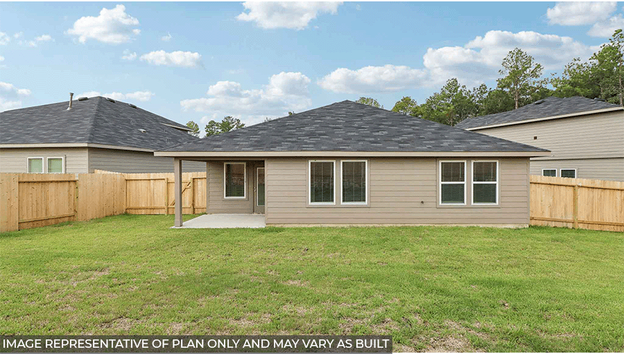 covered patio with overhead lighting