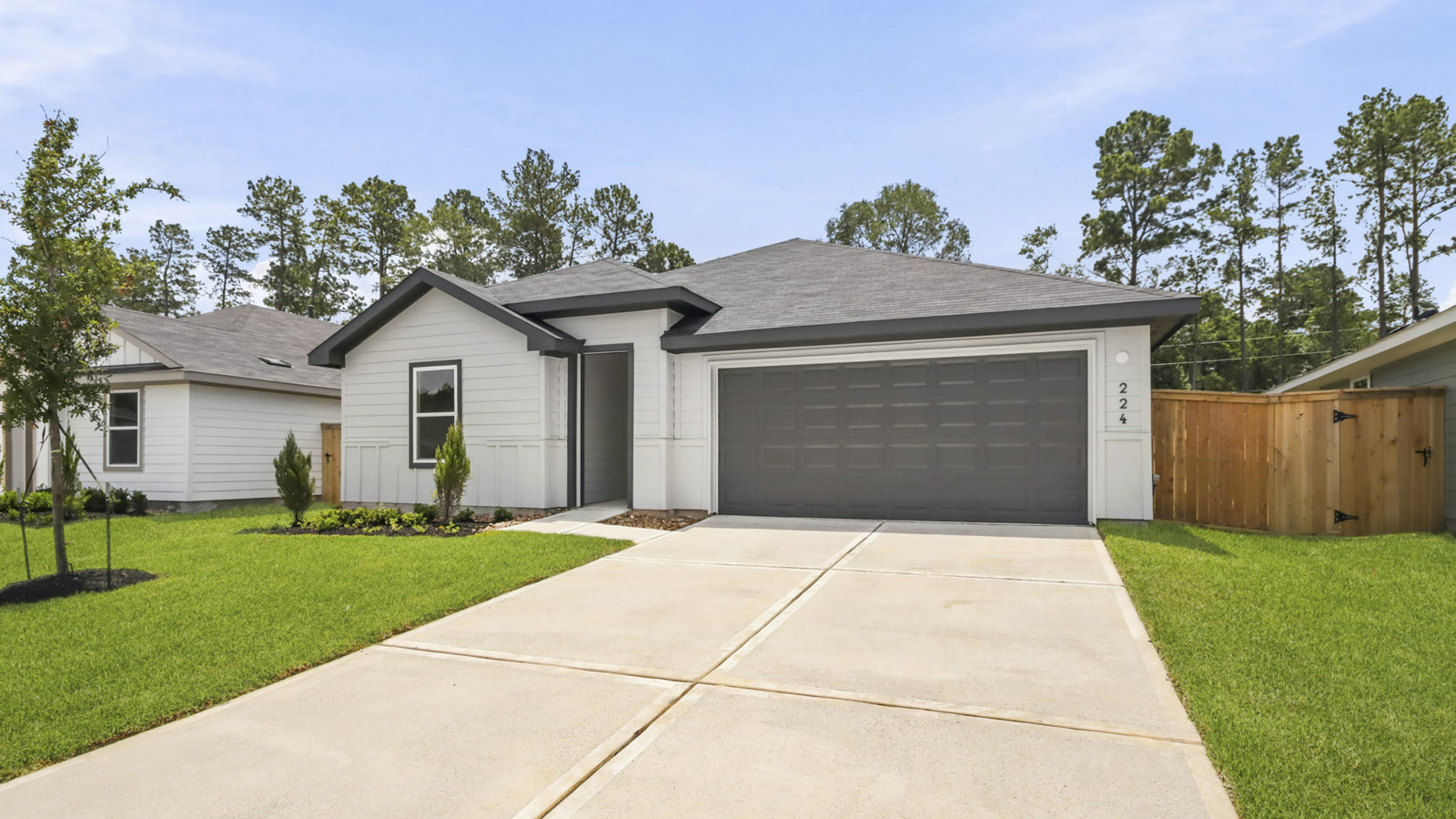 Open concept living, dining, and kitchen area