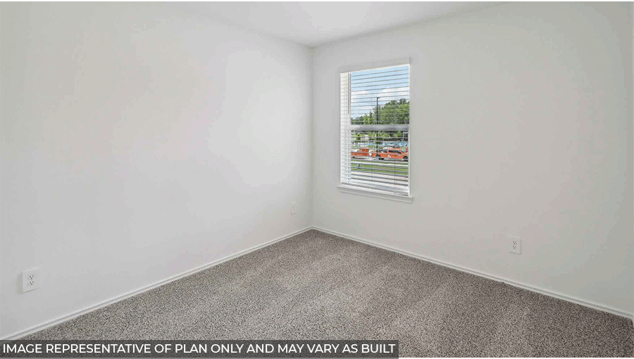 Secondary bathroom with single sink