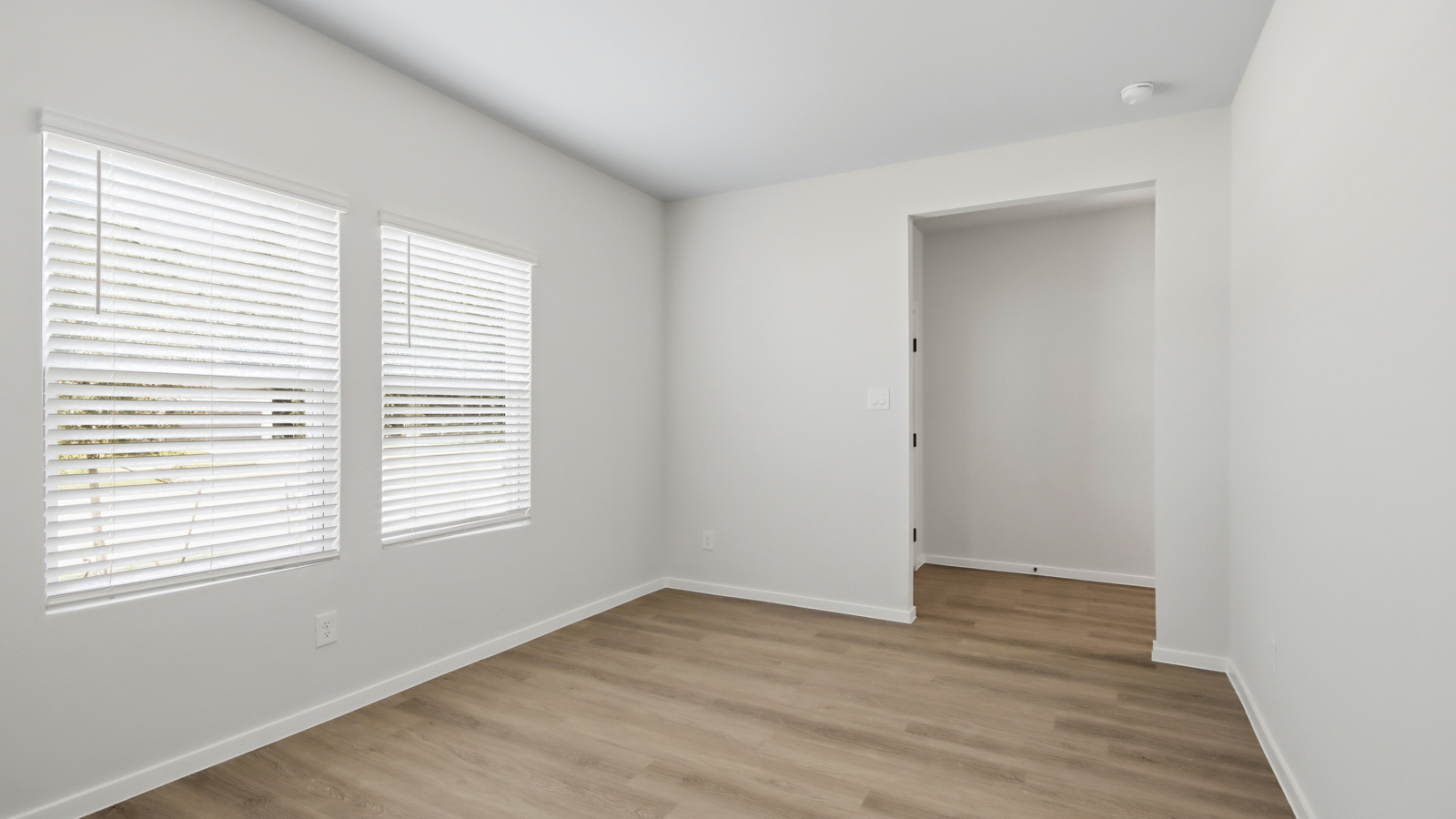Study with stylish vinyl flooring