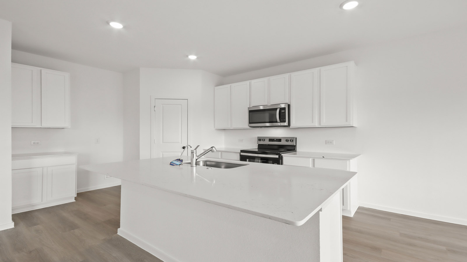 Kitchen with an island