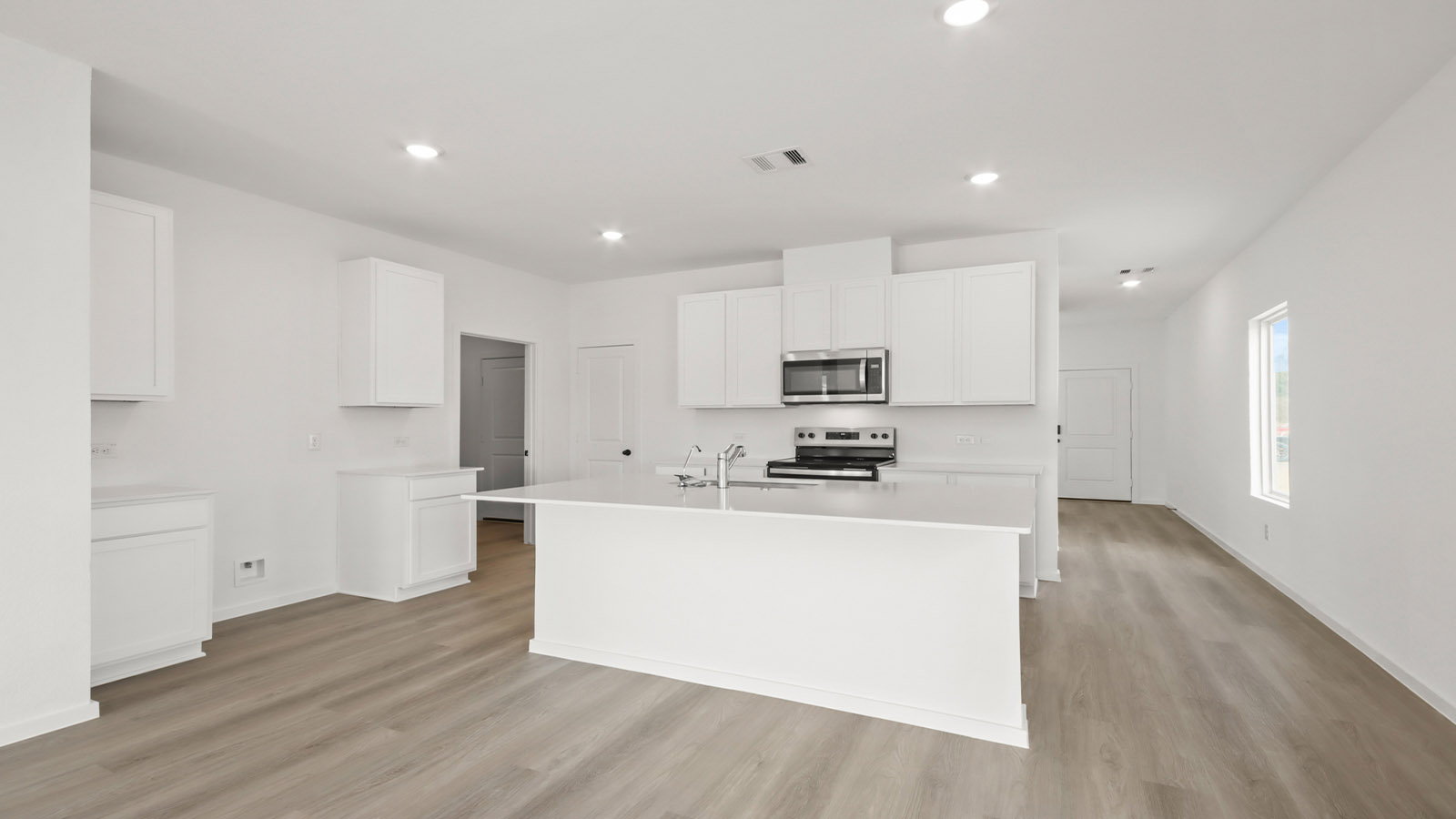 Kitchen with an island