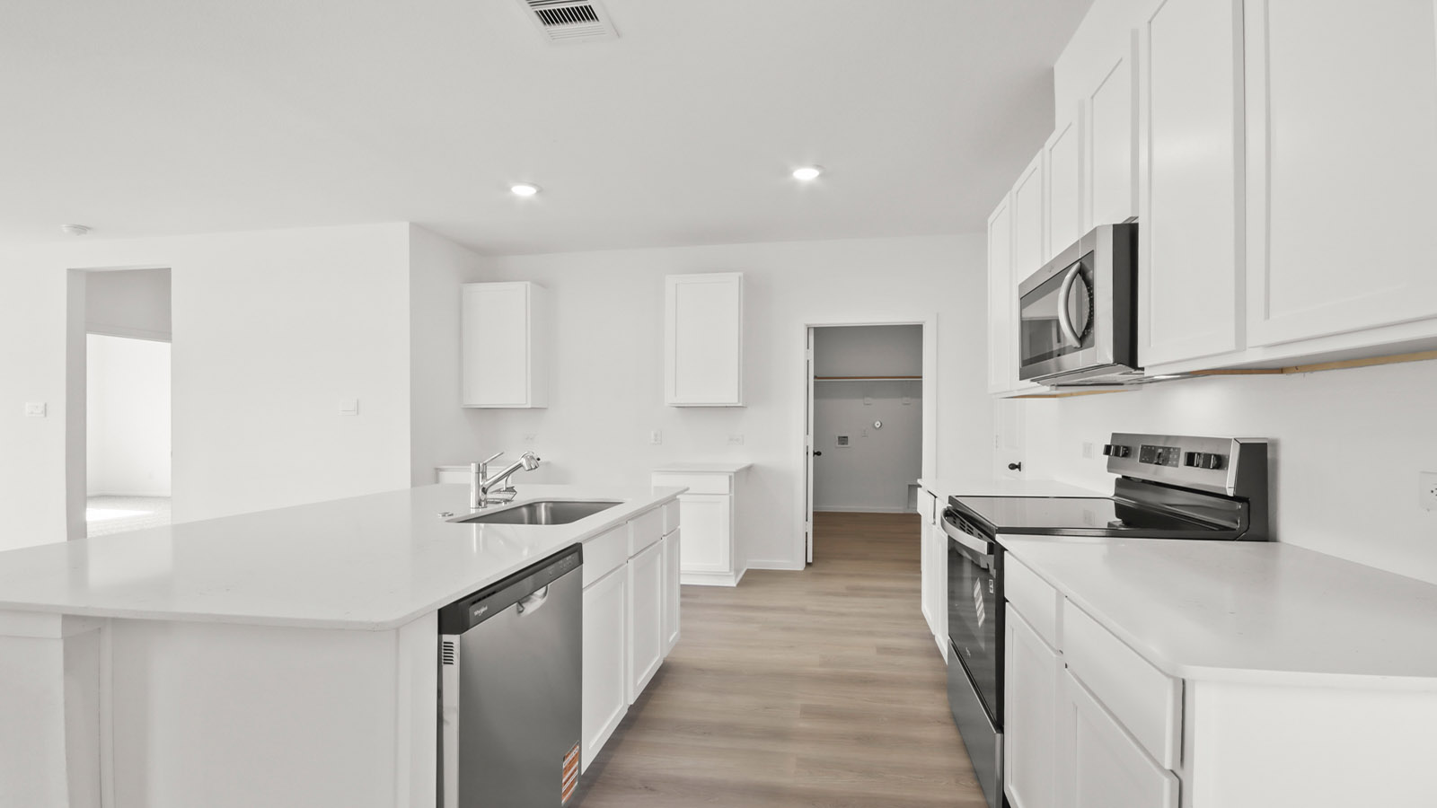 Kitchen with an island