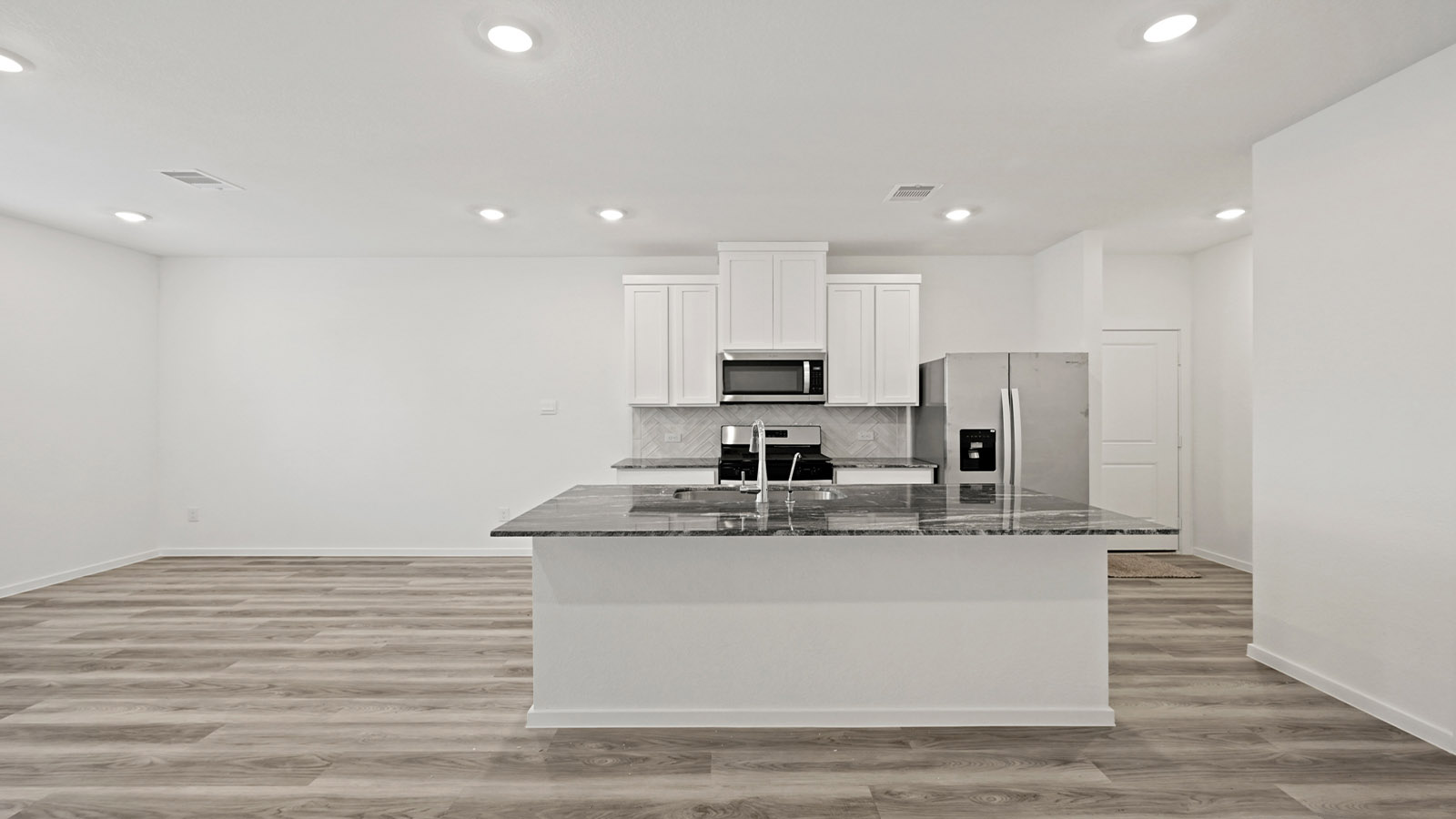 Kitchen with an island