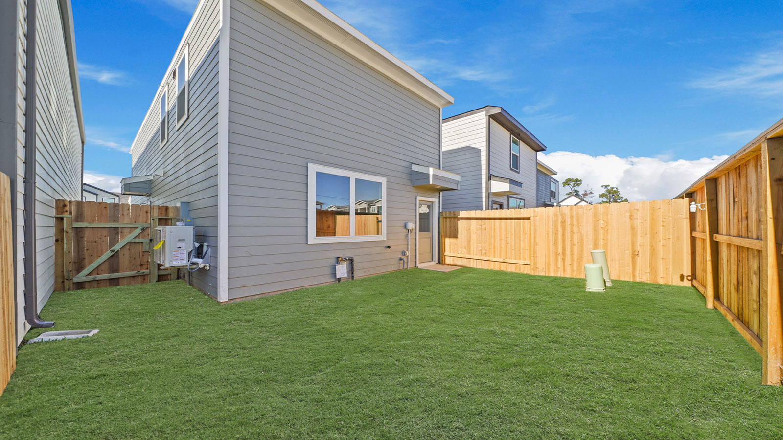 Fully Landscaped backyard