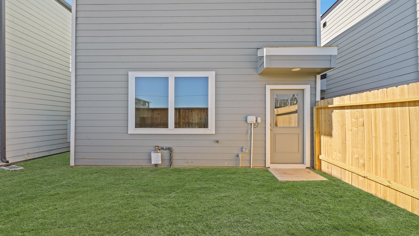 Fully Landscaped backyard