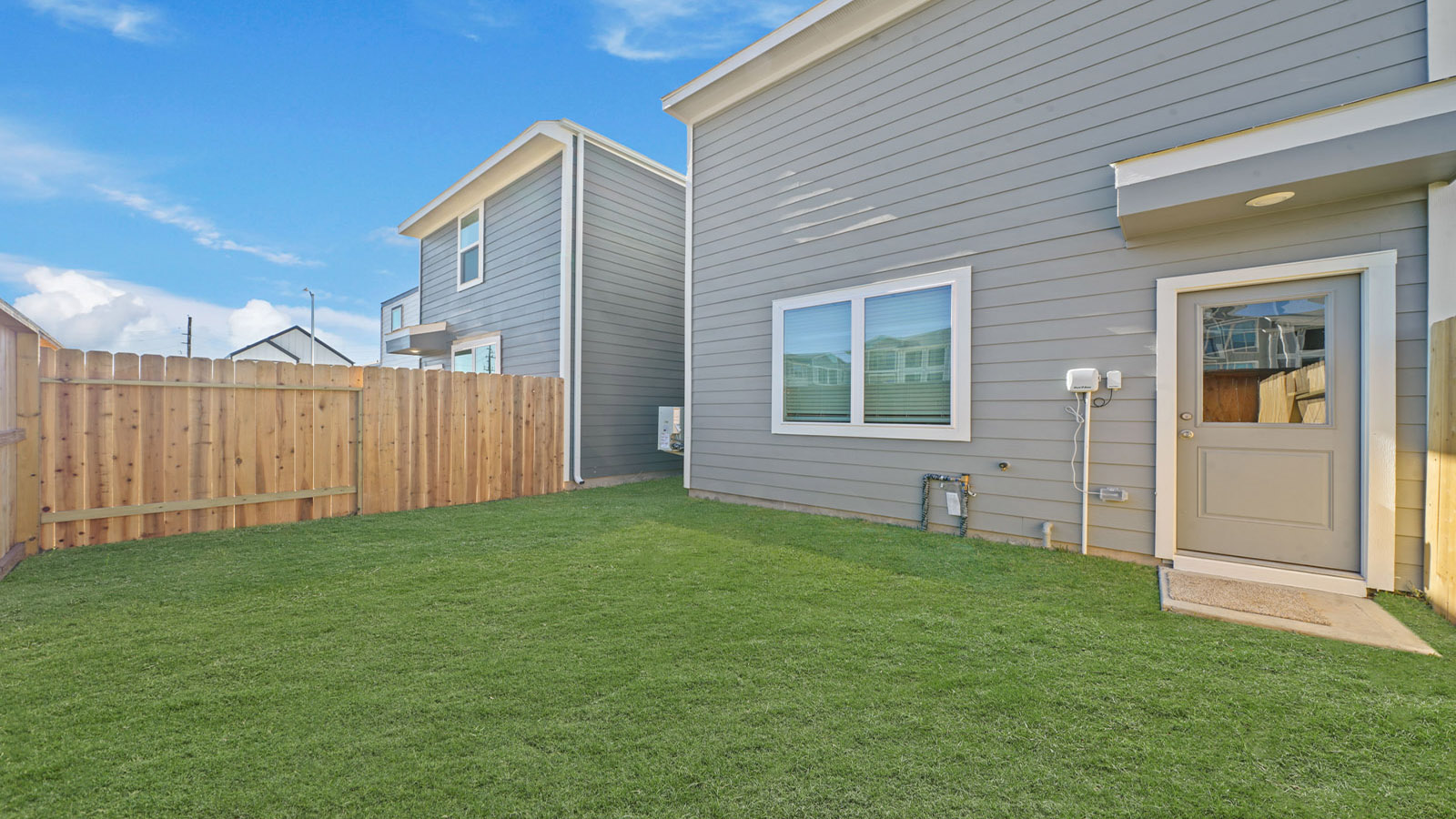 Fully Landscaped backyard