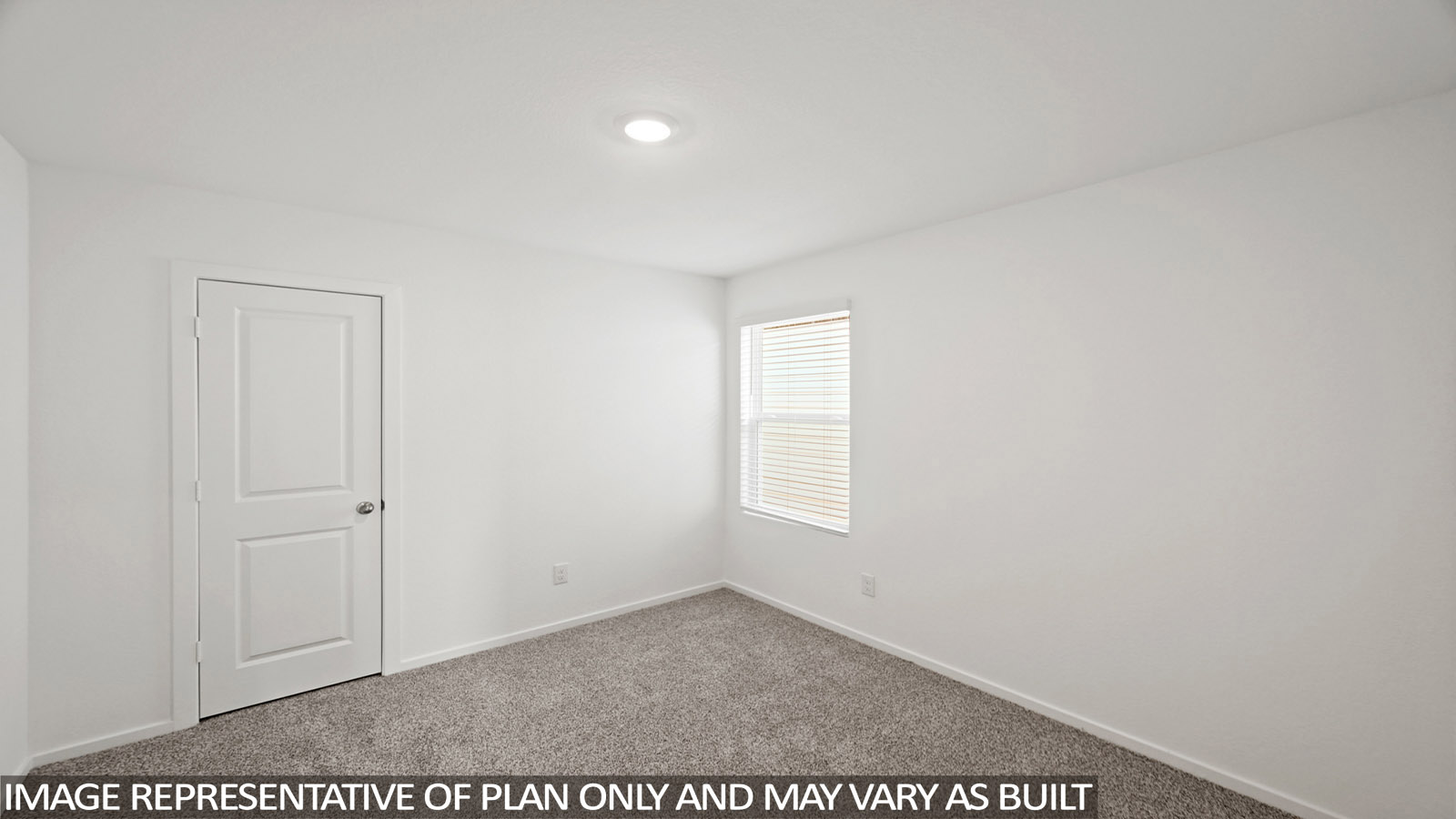 Secondary bedroom with bright window