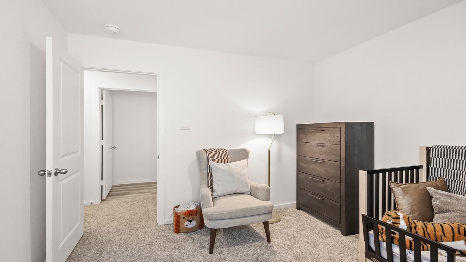 Secondary bedroom with bright window