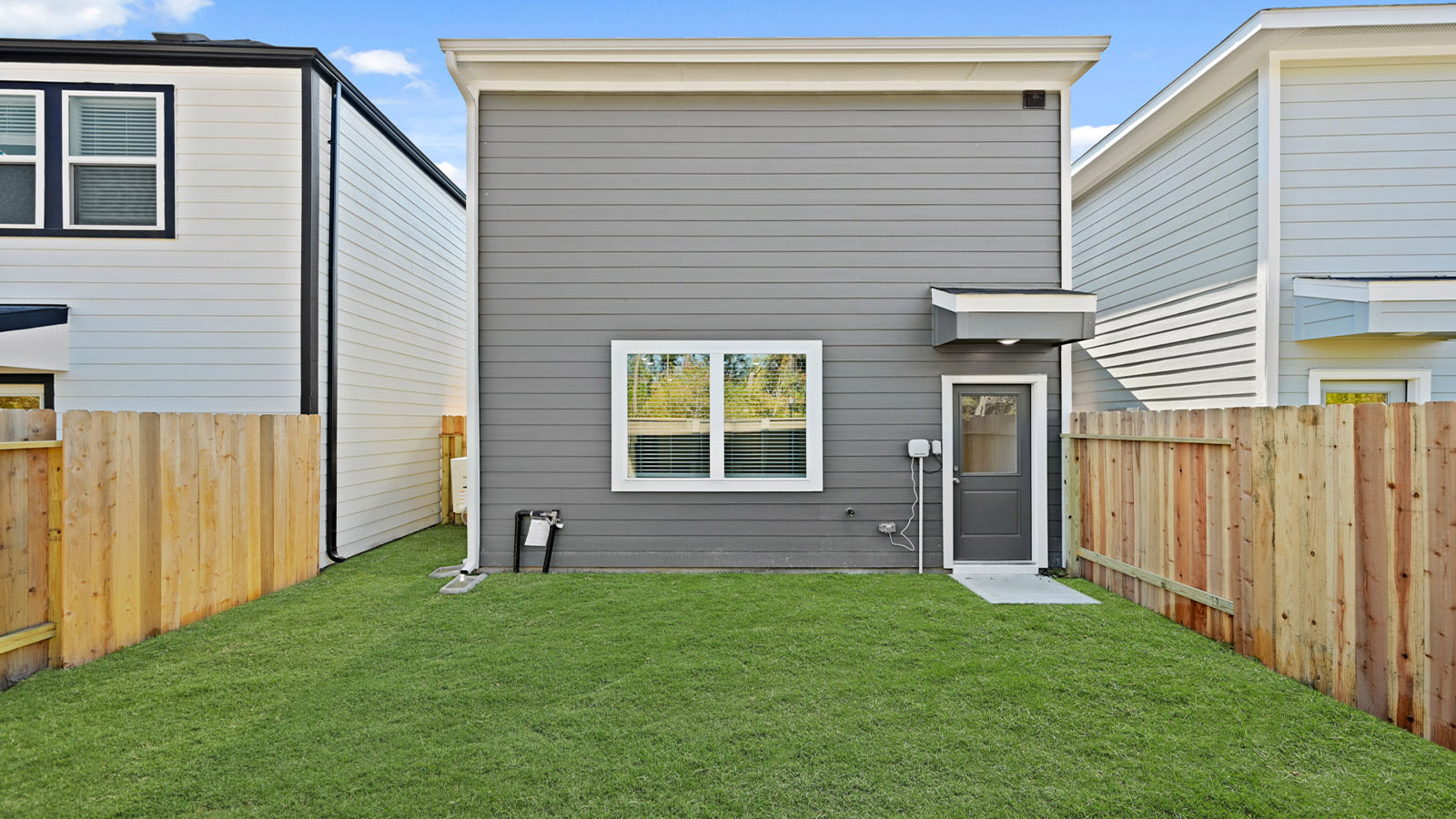 Fully Landscaped backyard