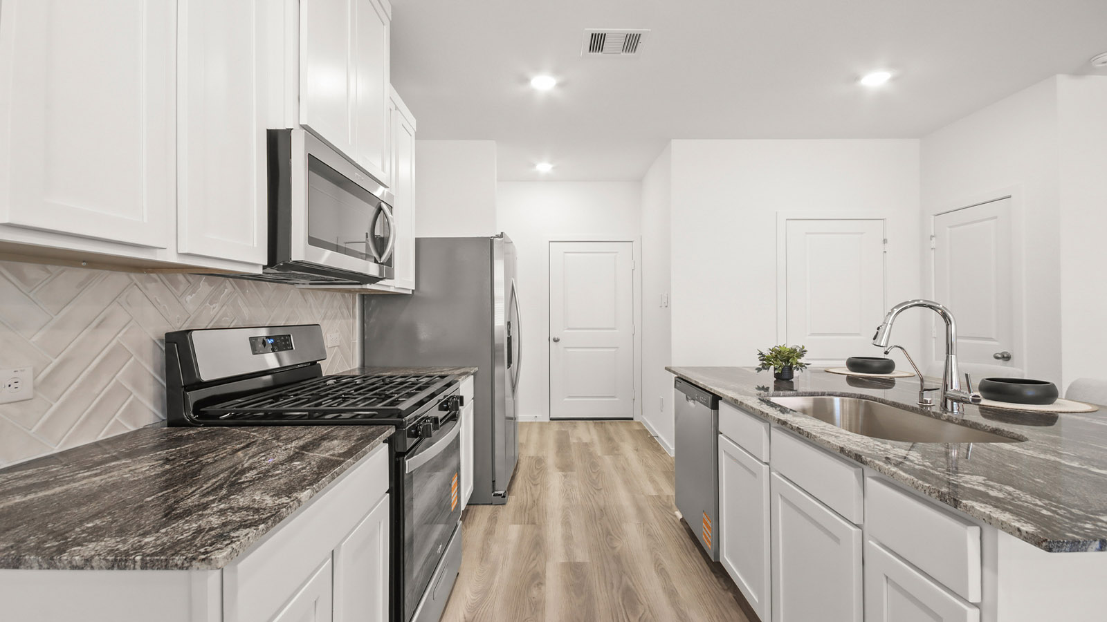 Kitchen with an island