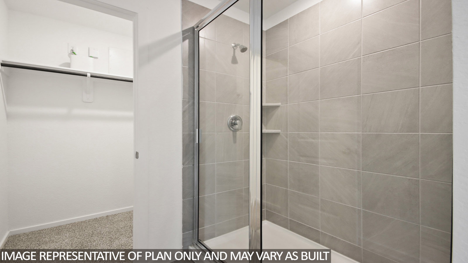 Primary bathroom with shower